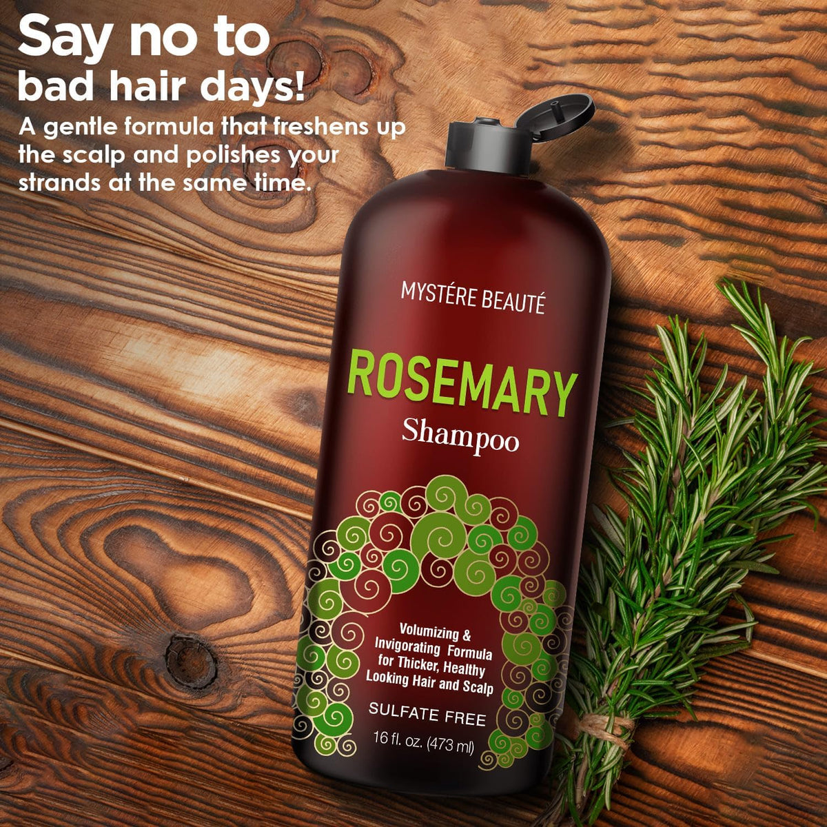 Rosemary Shampoo - Rosemary Shampoo for Hair Growth Organic - Promotes Hair Growth & Scalp Health