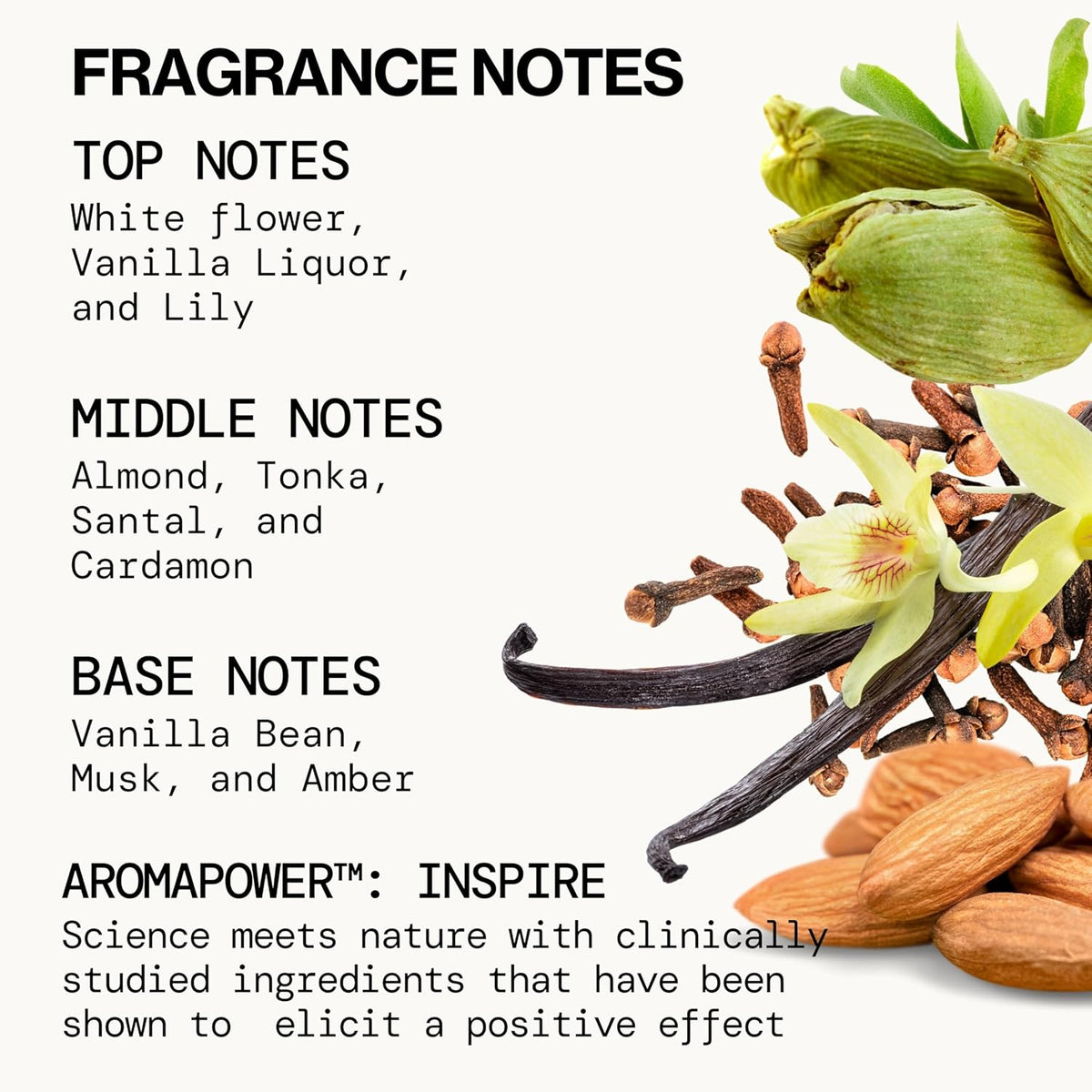 Pacifica Silver Moon Vanilla Almond Spice Perfume – Warm Gourmand Clean Fragrance for Women, 2 fl