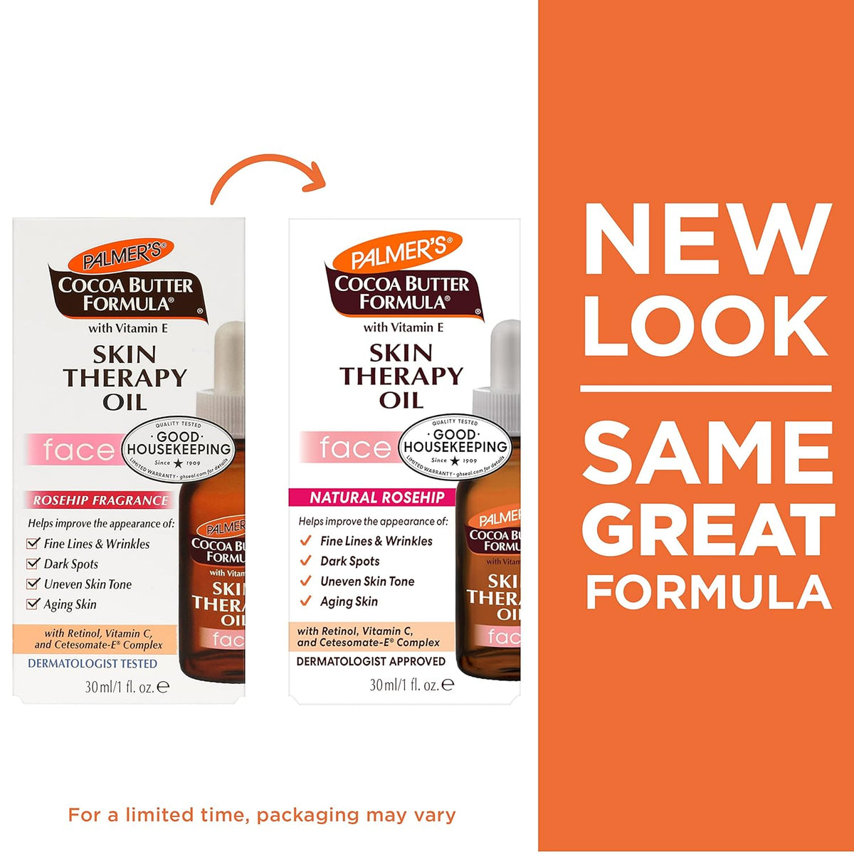 Palmer's Cocoa Butter Formula Moisturizing Skin Therapy Oil for Face with Vitamin E, C & 10 Pure