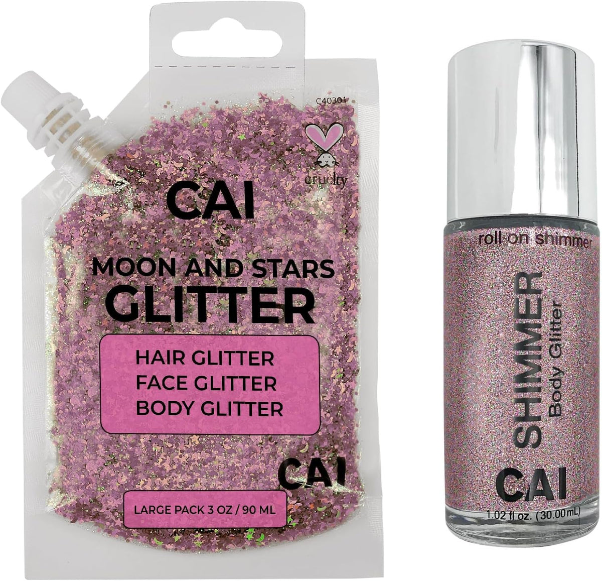 Face, Body & Hair Glitter Gel – Halloween Glitter for Kids and Women – 3 Oz Cosmetic-Grade Gel