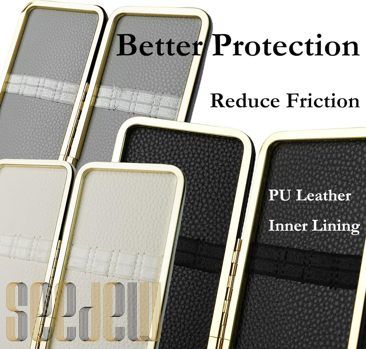 Lash Tweezers Organizer, Eyelash Extension Tweezers Bag, Soft PU Leather 8 Positions Rounded