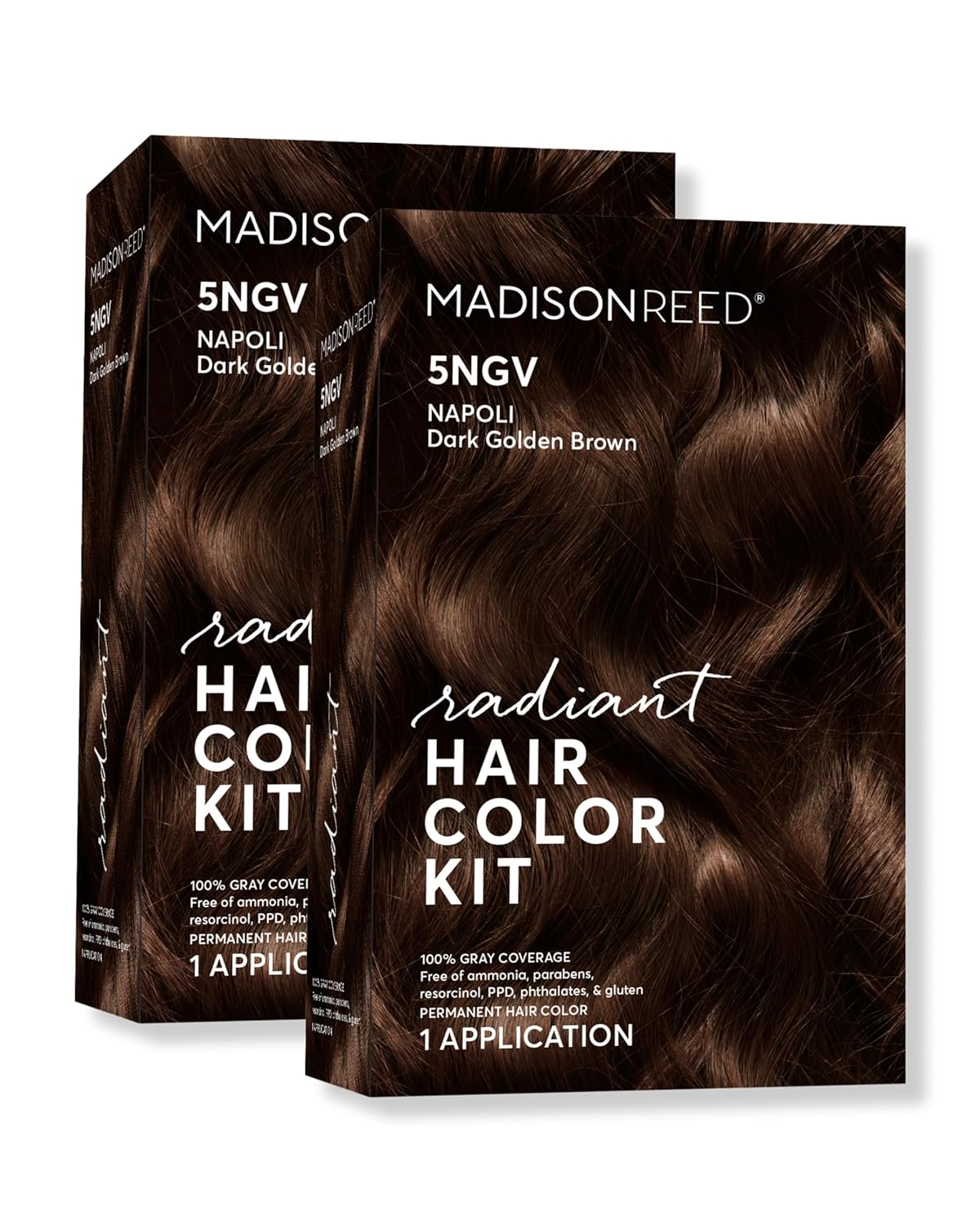 Madison Reed Radiant Hair Color Kit | 5NGV Dark Golden Brown with Warm Tones (Napoli Brown) for