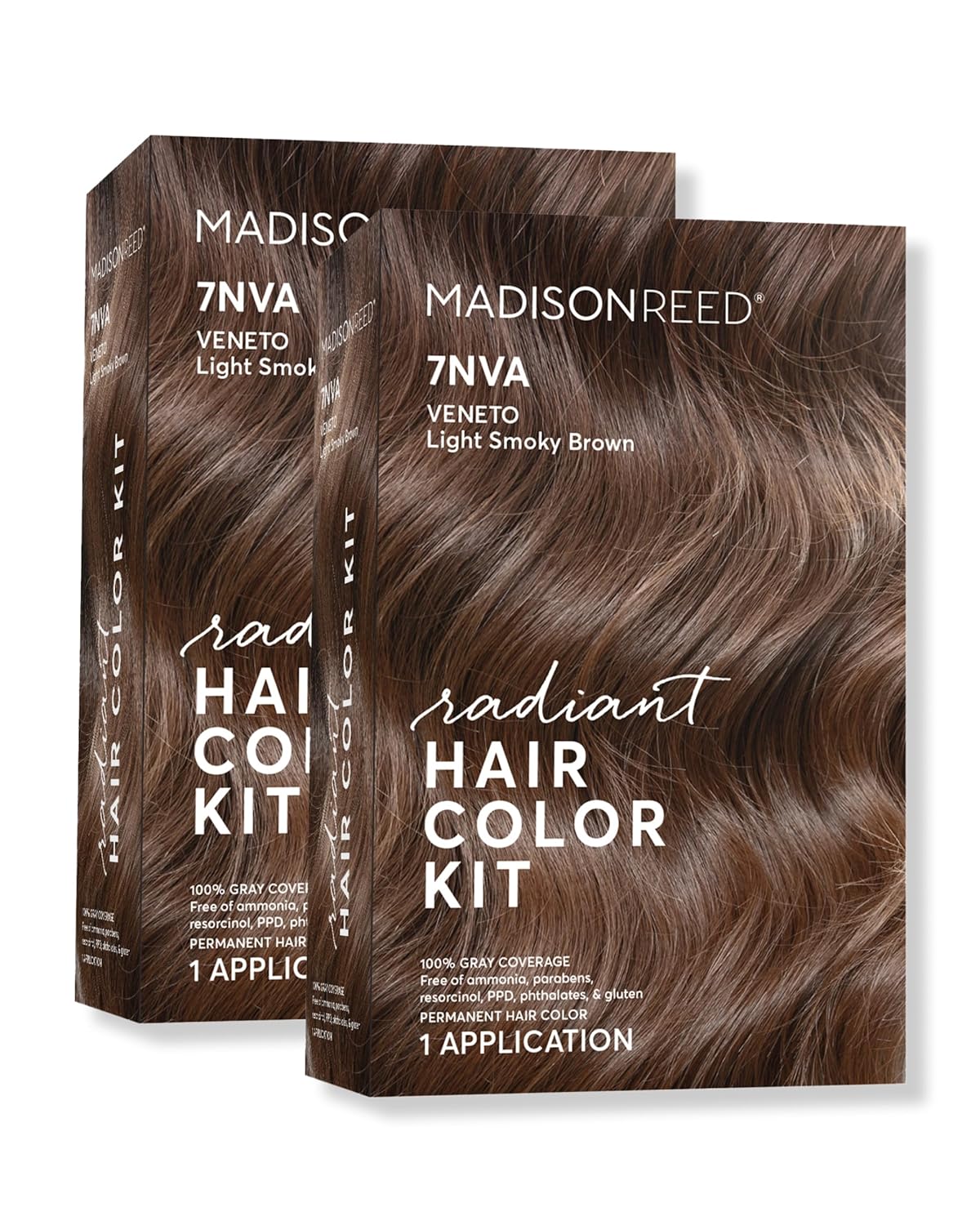 Madison Reed Radiant Hair Color Kit | 7NVA Light Cool Brown (Veneto Brown) for 100% Gray Hair