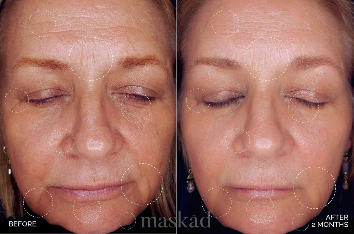 MASKĀD® Advanced Anti-Aging Multi-Peptide Enriched Facial Serum, Peptide Serum to Support Skin