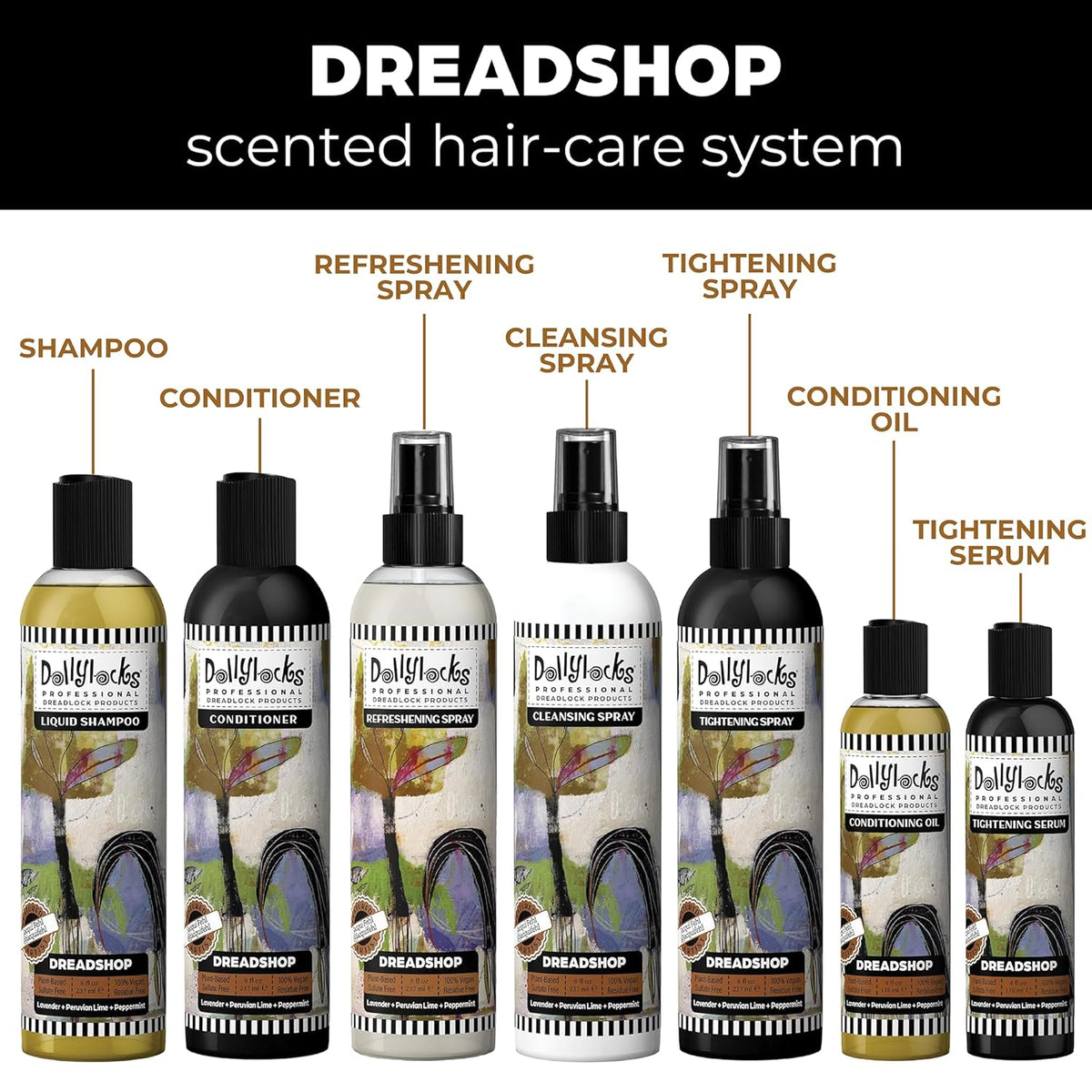 Dollylocks Refreshening Spray - Dreadshop - Plant Based Loc Hair Care Products, Residue-free and