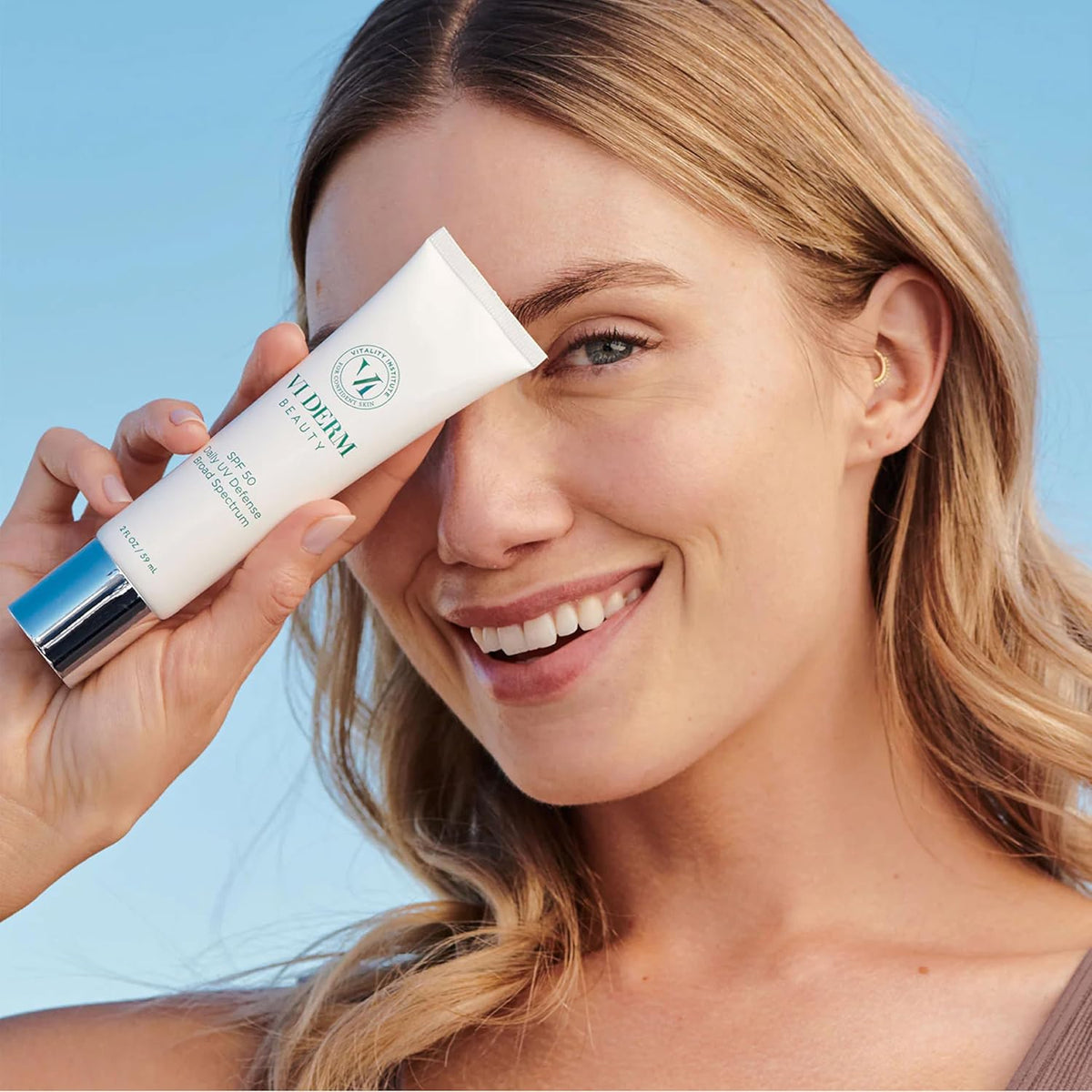 VI Derm SPF 50 Daily UV Defense Sunscreen - Broad Spectrum Sunblock for Face & Body - Lightweight