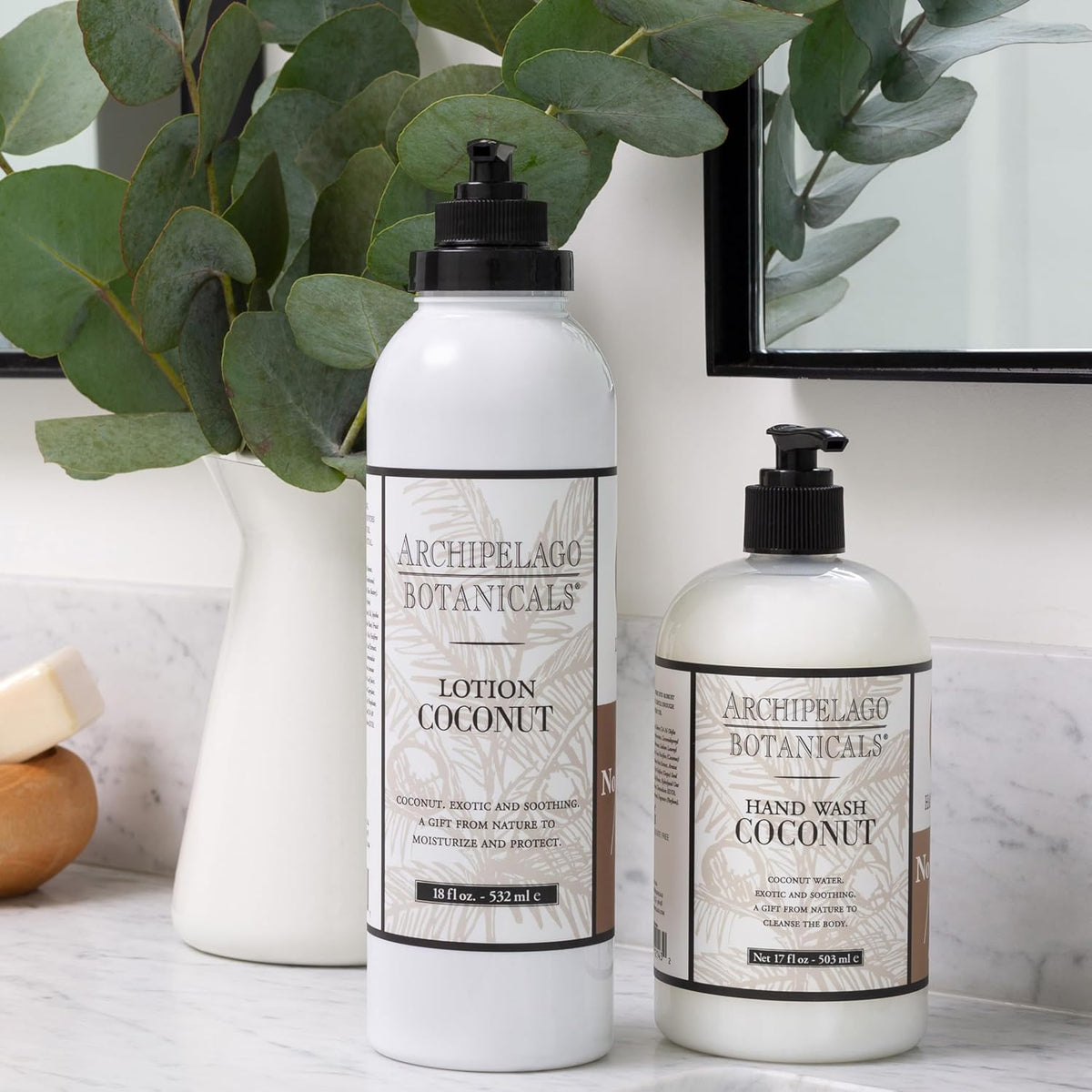 Archipelago Botanicals Coconut Moisturizer, Nourishing Coconut Body Lotion for Hydrated, Vibrant