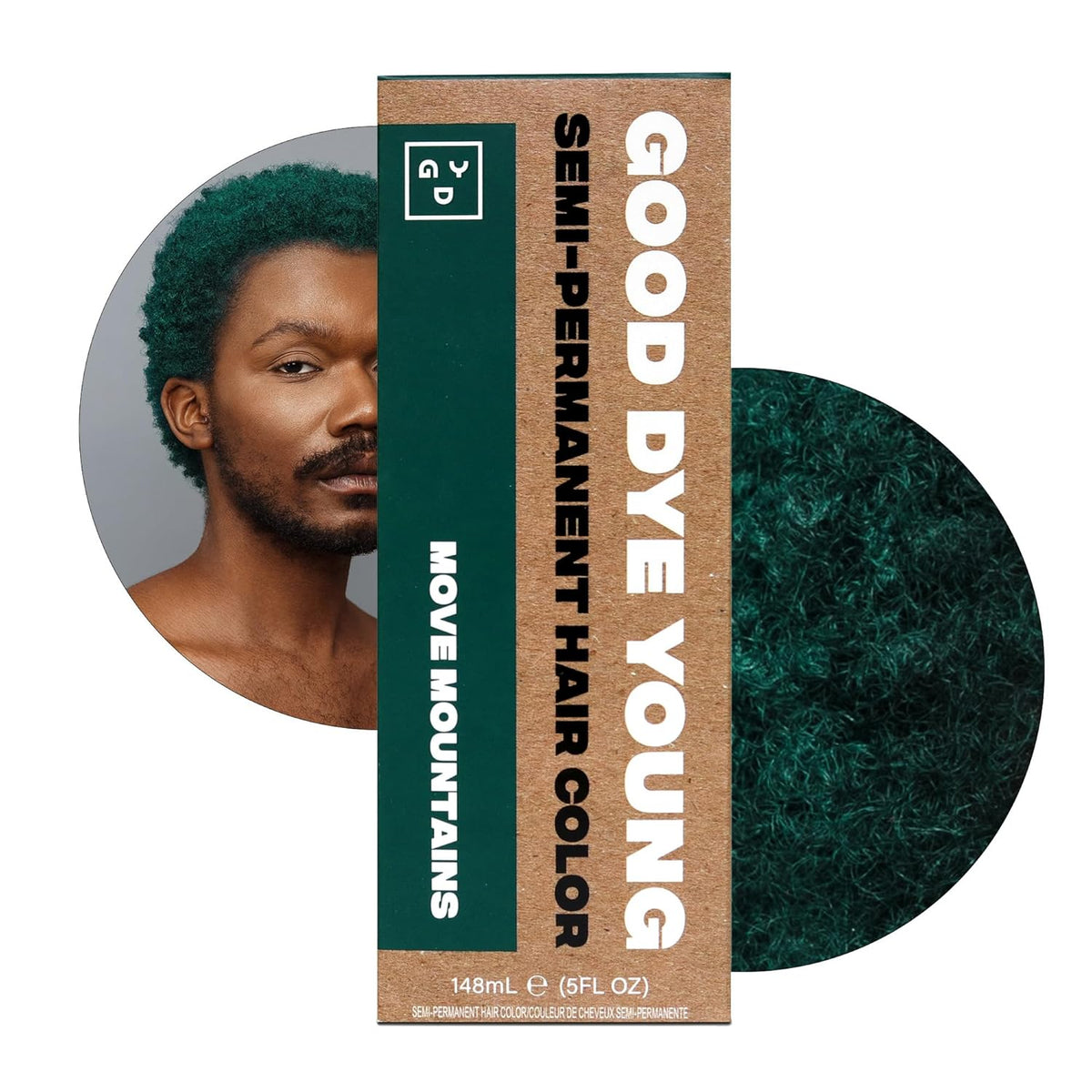 Good Dye Young Semi-Permanent Hair Color, Vegan and Cruelty-Free Green Hair Dye, Last up to 24