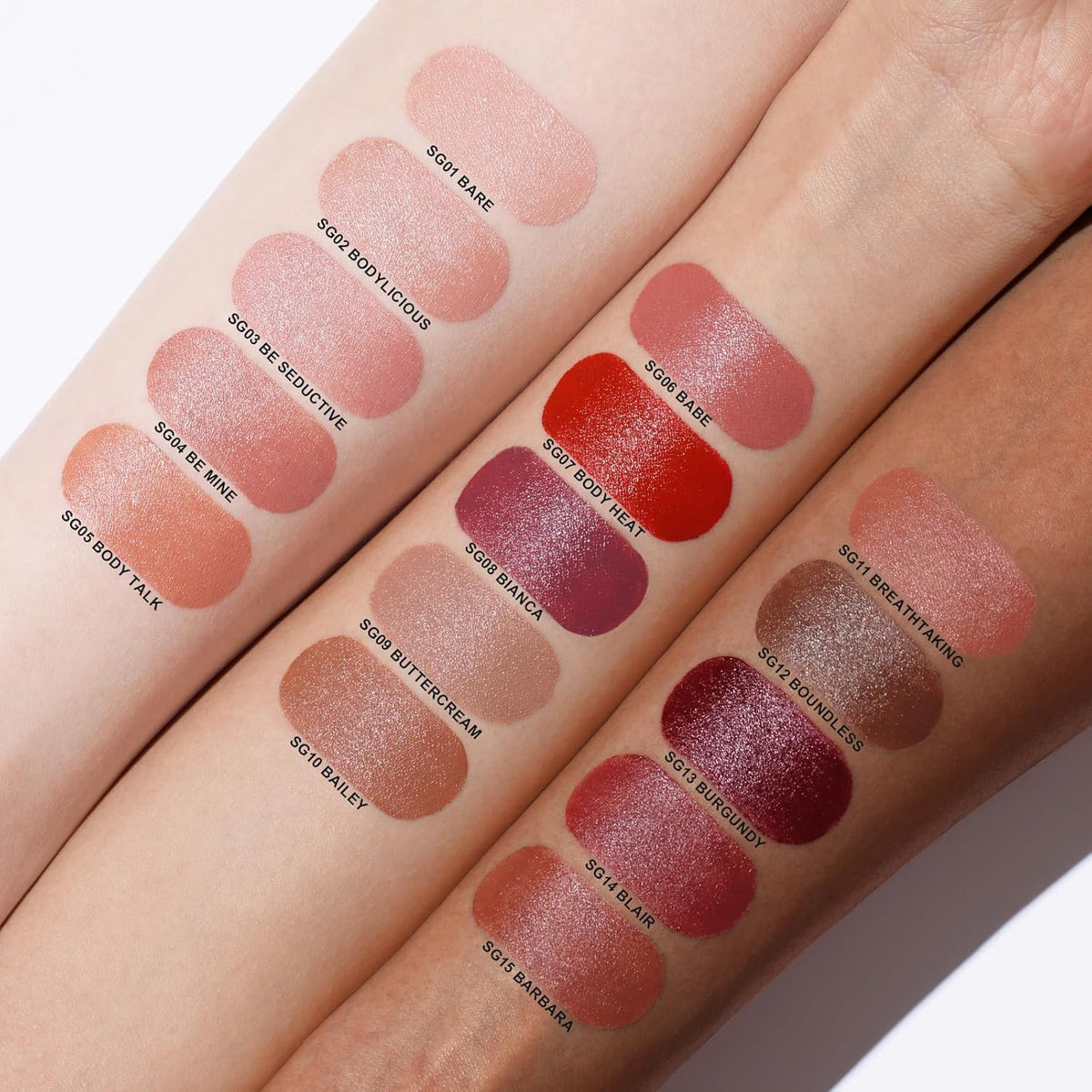 Oulac Color Rich Satin Lipstick - Red Brown Full Coverage Lip Color, Creamy Silky-Smooth