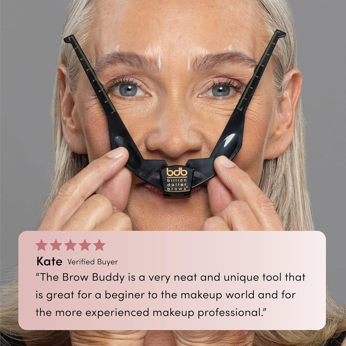 Billion Dollar Brows 2-Piece Brow Buddy Contour Stencil Microblading Kit – Achieve Symmetrical