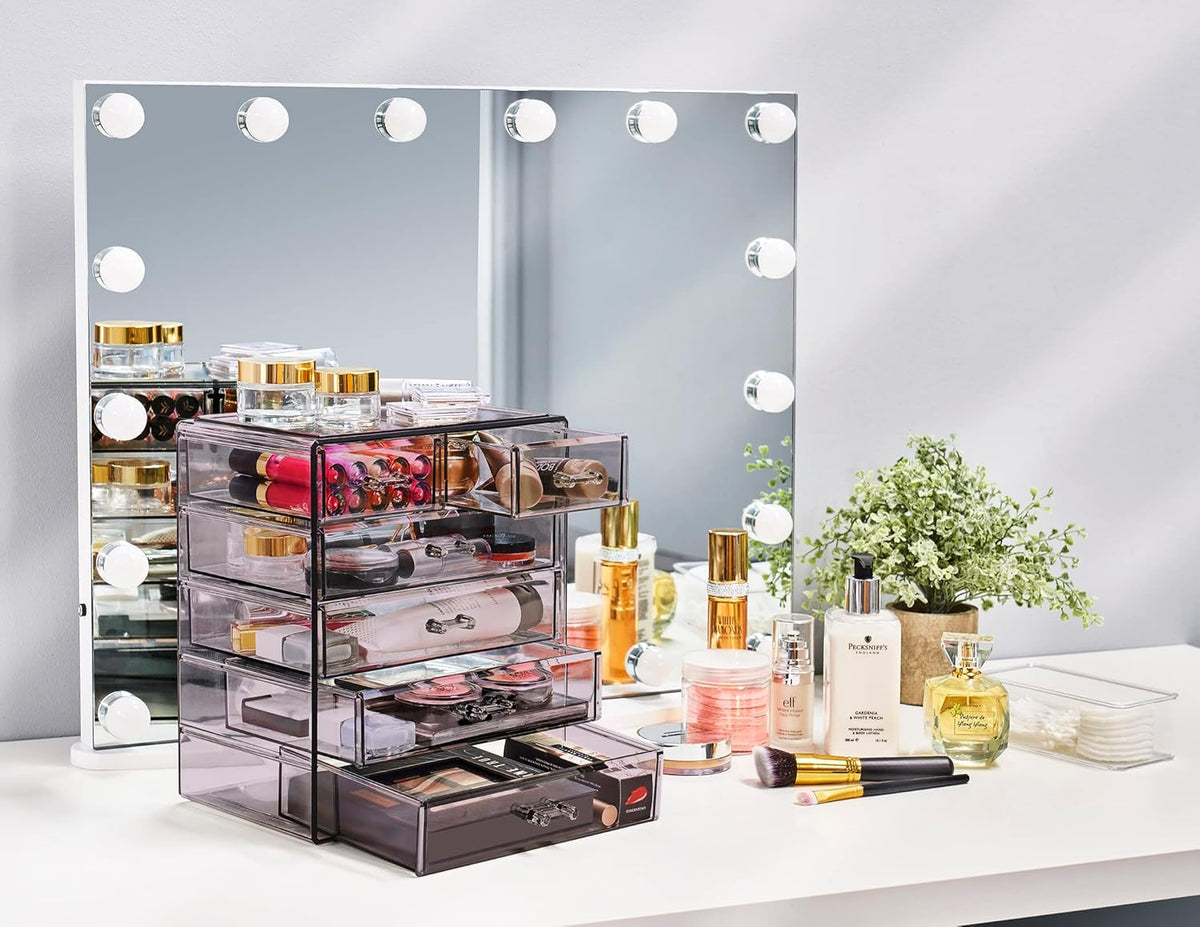 Sorbus Acrylic Makeup Organizer - Organization and Storage Case for Cosmetics Make Up & Jewelry