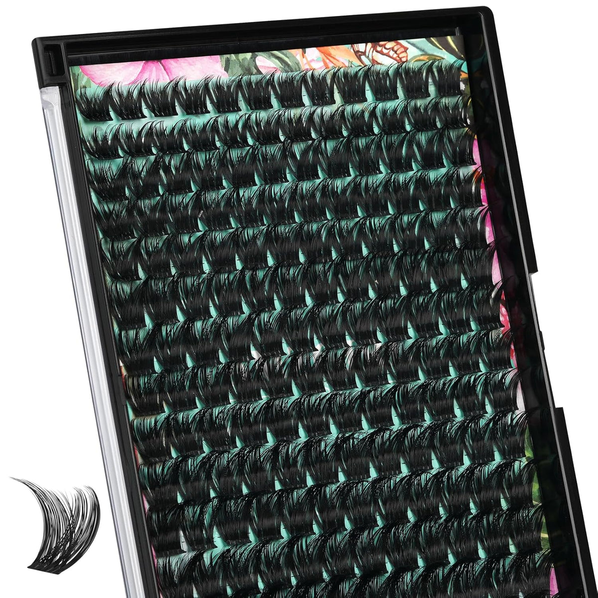 Lash Clusters Wet Look 168Pcs Eyelash Cluster Ultra-Thin Lash Band Eyelashes Extensions Spiky Anime