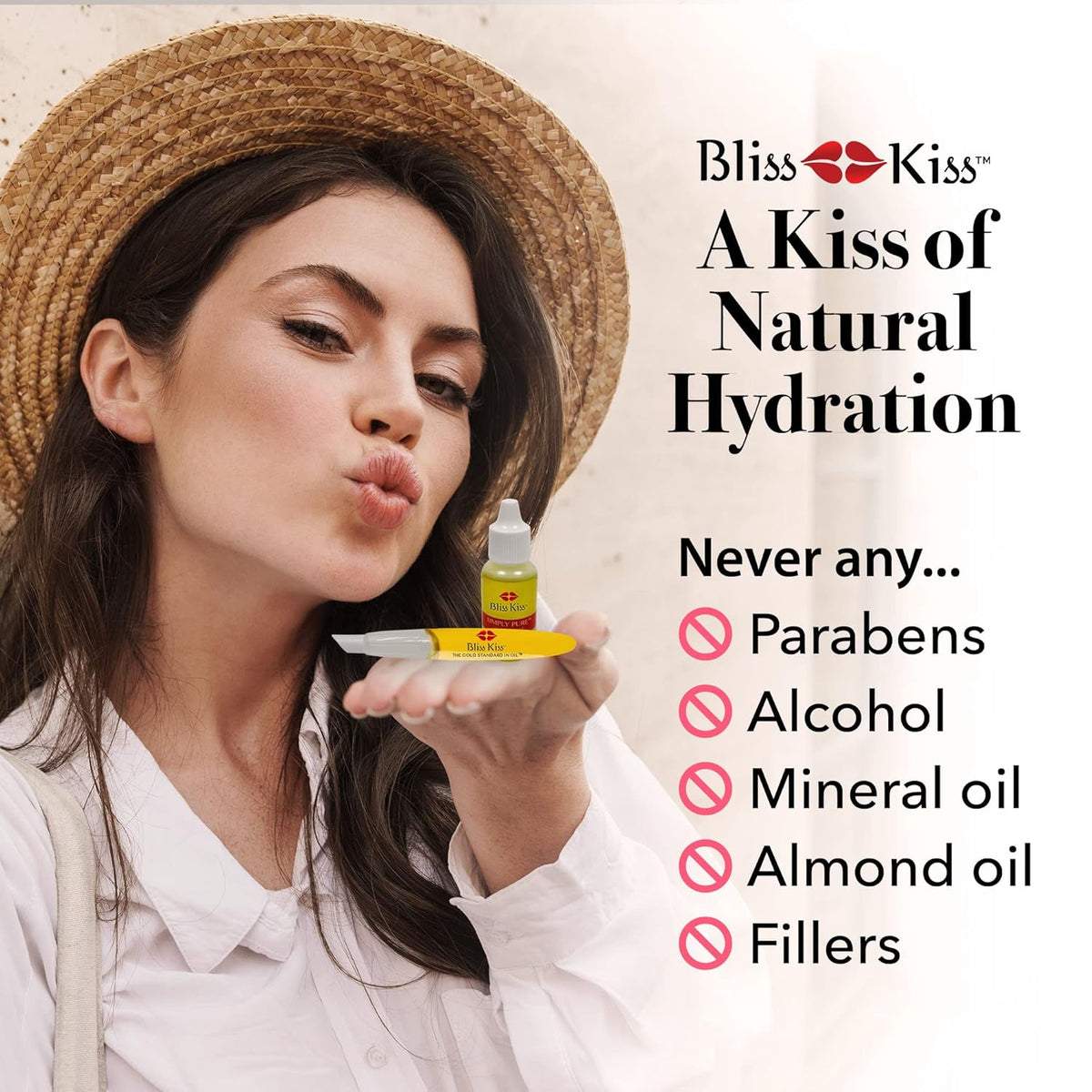 Bliss Kiss Simply Pure Dropper with Refillable Cuticle Squeeze Pen 3-Pack Kit (Fragrance Free