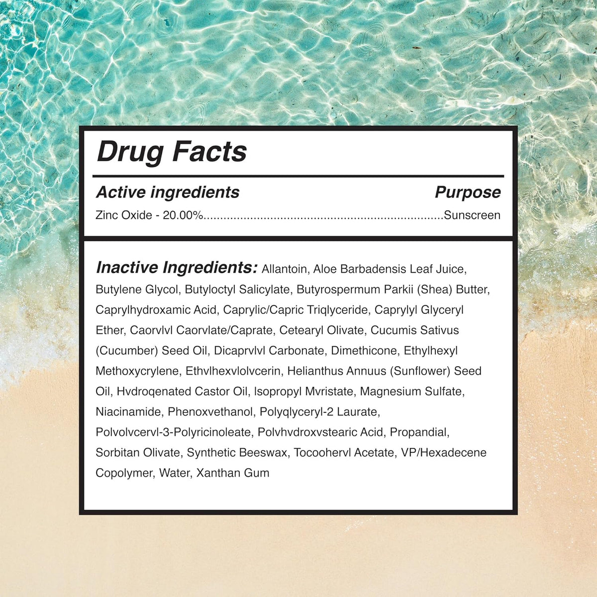 Surface Mineral Sunscreen Face Stick SPF 60, Lightweight Non-Nano Zinc Oxide Formula, Reef