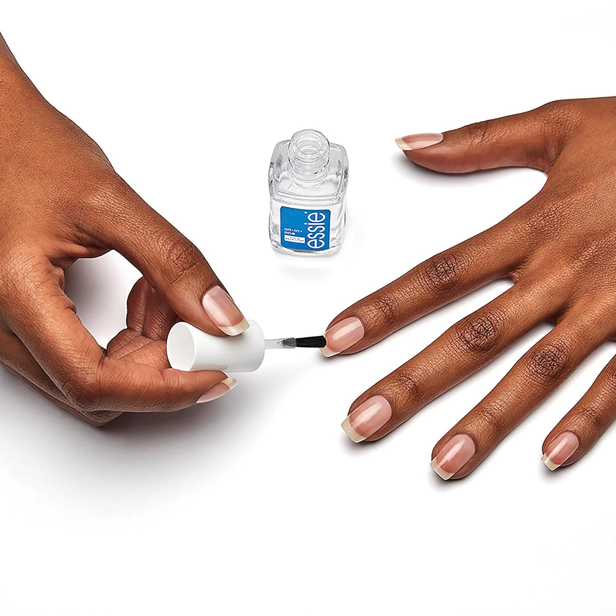 essie All-In-One Base Coat + Top Coat + Strengthener Nail Polish, 0.46 Ounces (Packaging May Vary)