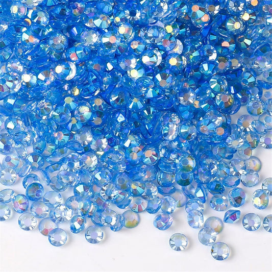 1000 Pieces SS20 5mm Flatback Rhinestones AB Clear Round Gems Crystals for Nail Art DIY Crafts