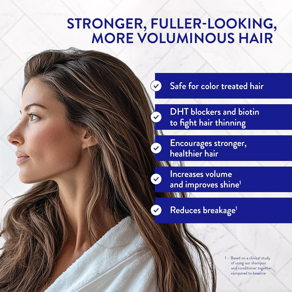 Routine Wellness Shampoo and Conditioner Set and Hair Serum for Thinning Hair - DHT Blocker Women &
