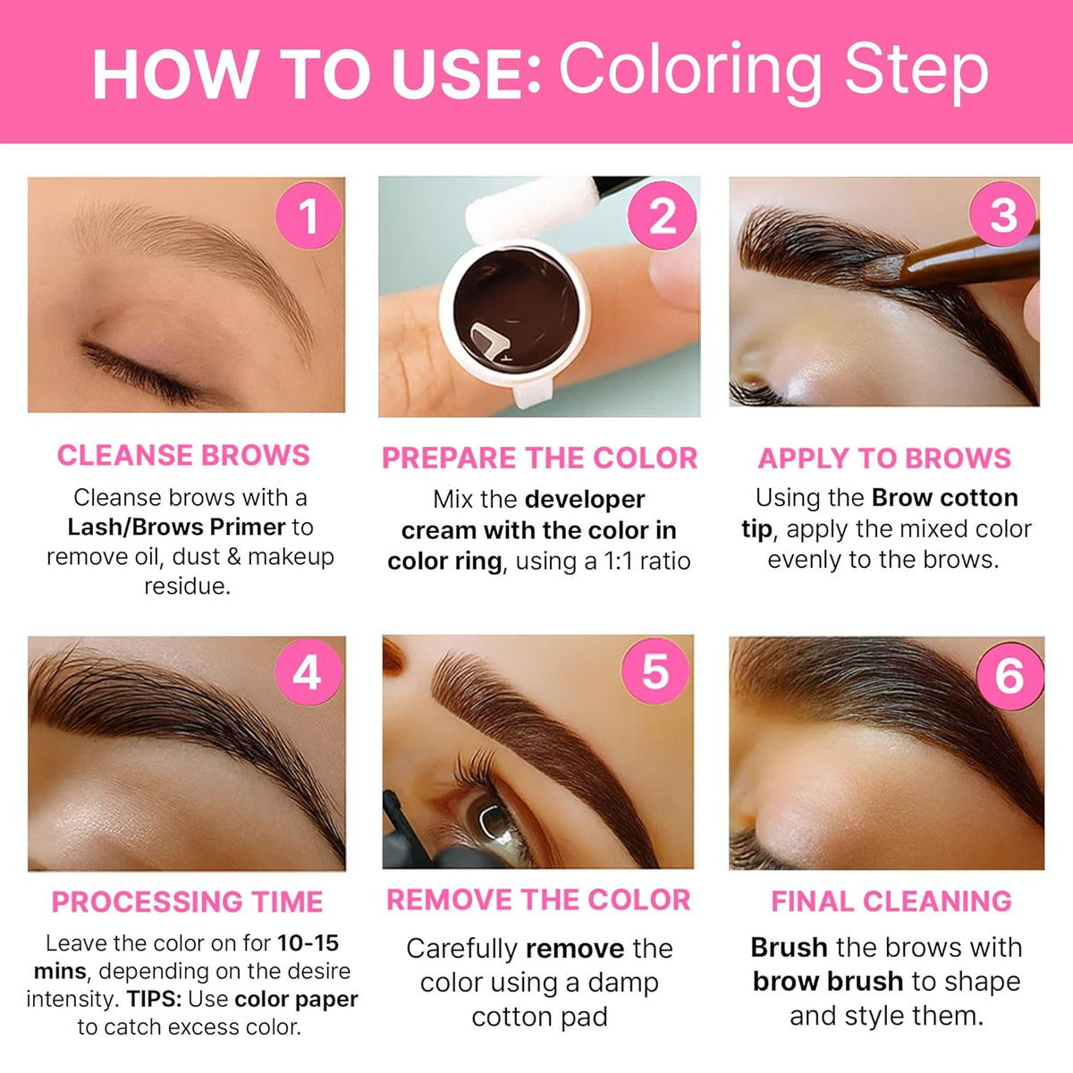 Korean At Home Eye Lash Lift and Tint Kit Professional Brow Lamination and Tint Kit Eye Lash Tint