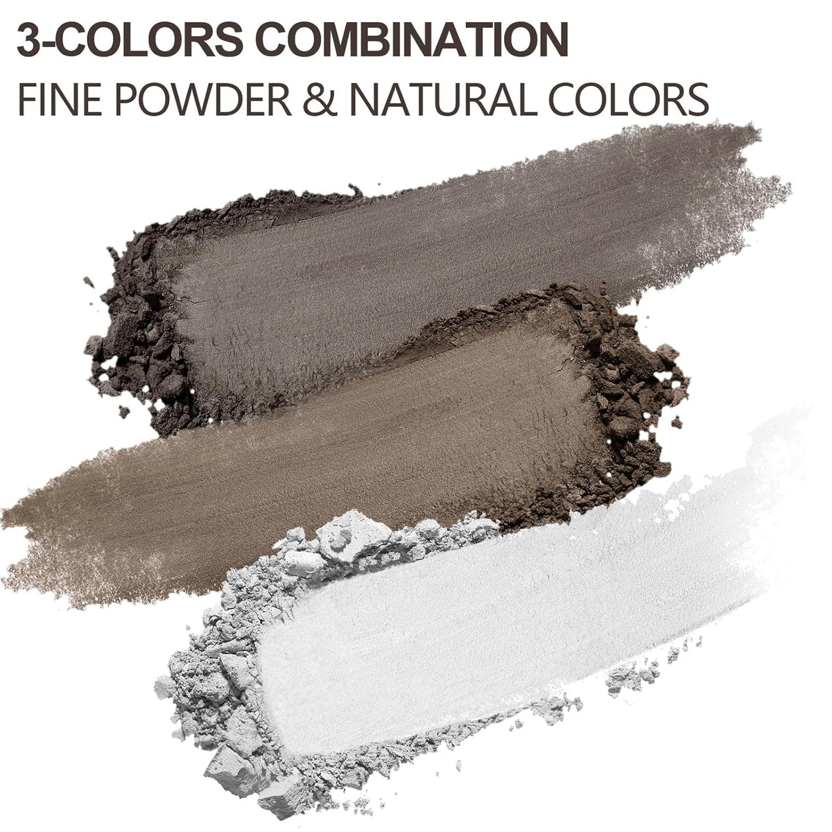 3 Colors Eyebrow Makeup Kit, Professional Brow Contour Palette, Waterproof Long-lasting Eyebrow