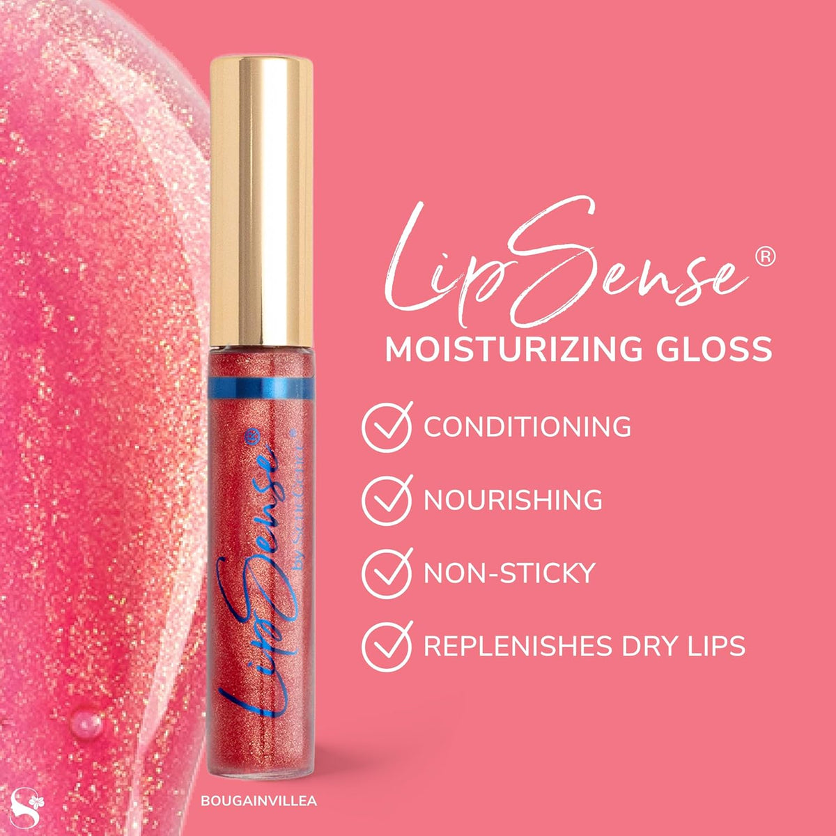 SeneGence LipSense Moisturizing Gloss – Hydrating, Long-Lasting Gloss with Shea Butter & Vitamin E