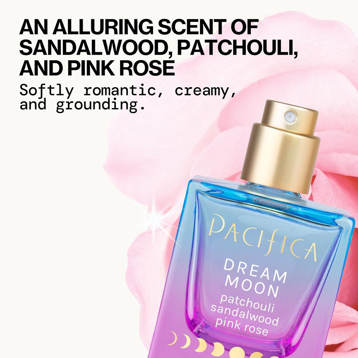 Pacifica Dream Moon Womens Spray Perfume 1 fl oz – Long-Lasting Floral Woody Fragrance for Her