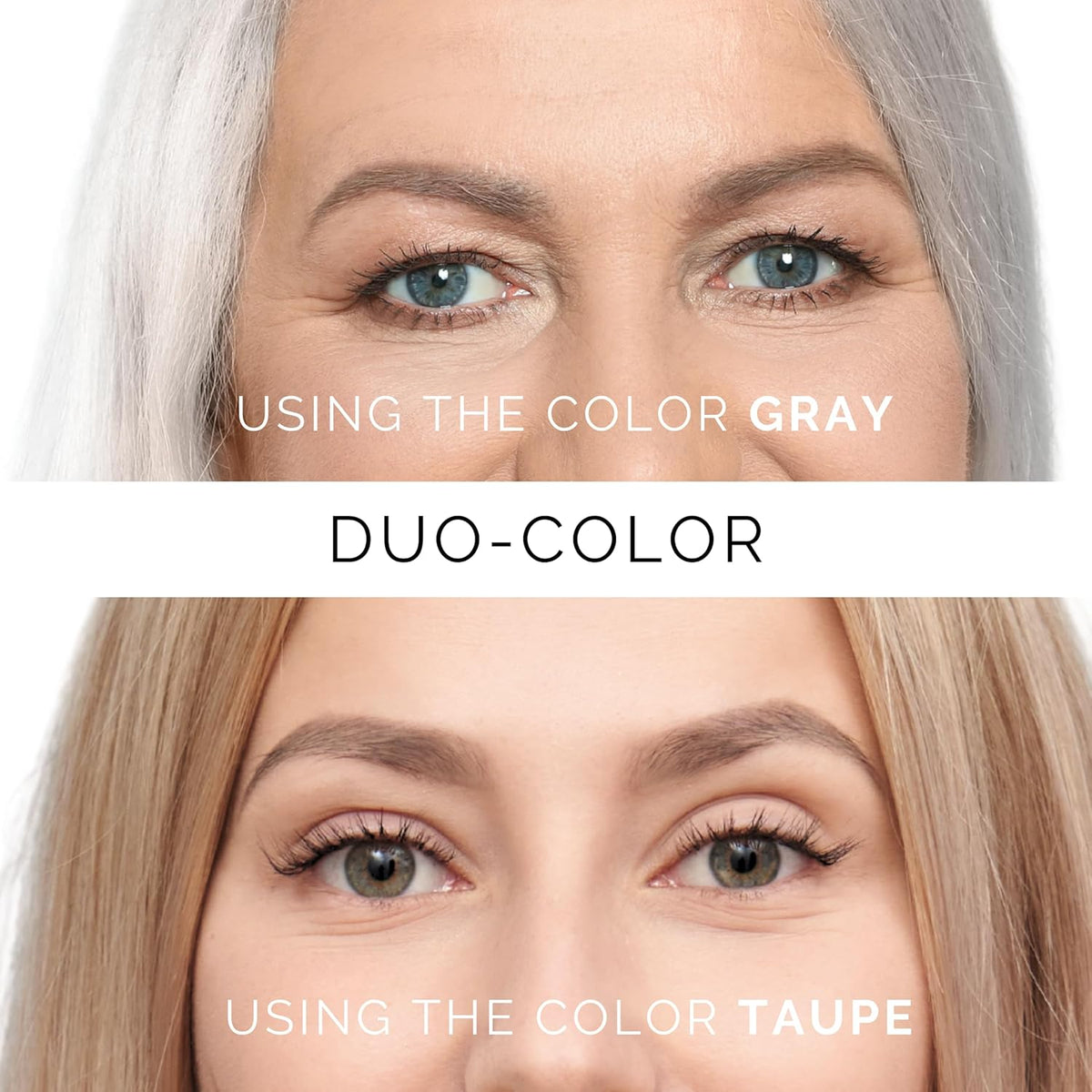 Dual-Color Eyebrow Stamp Stencil Kit with 9 Reusable Eyebrow Stencils for Professional Brow