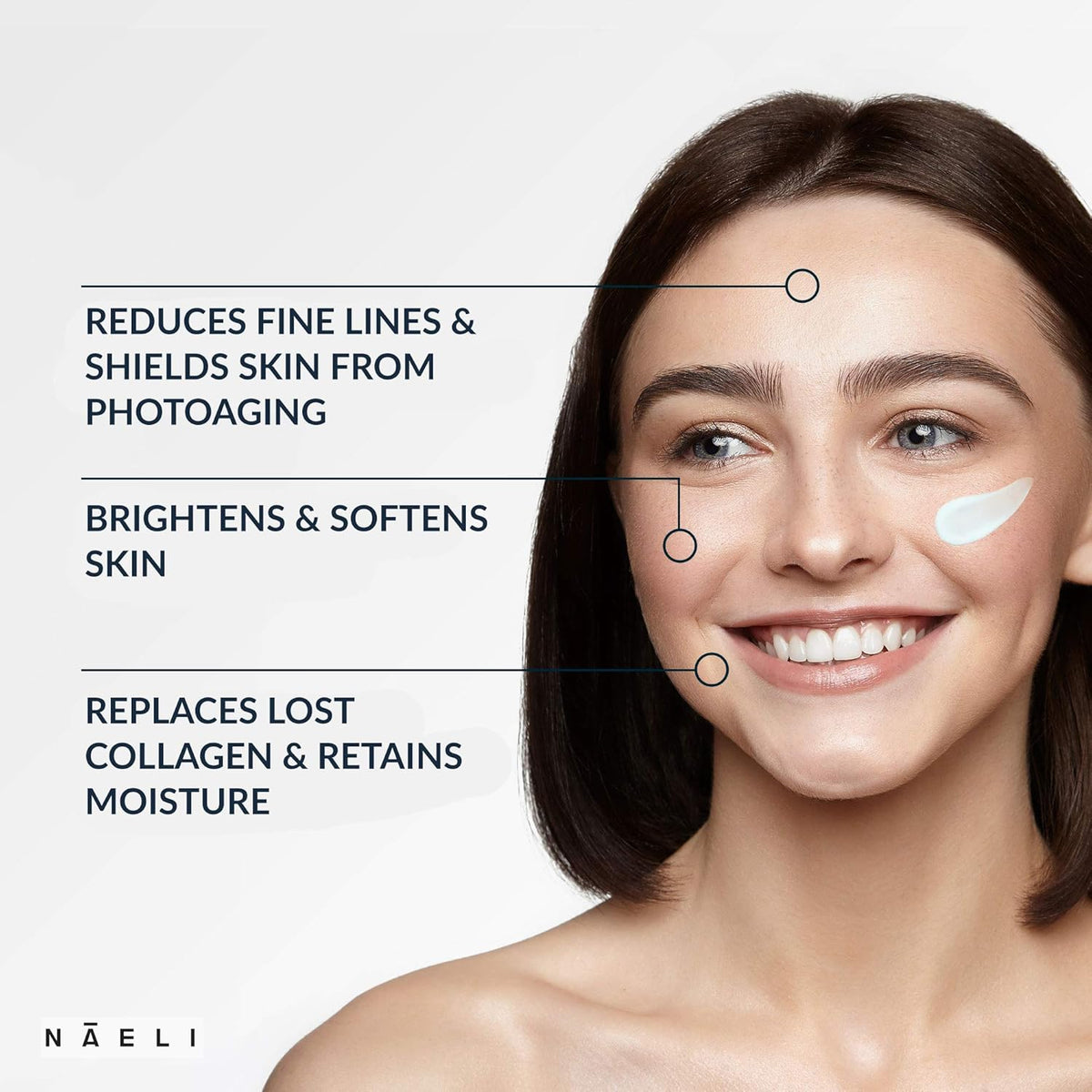 NAELI Face Moisturizer with SPF 30, Anti Aging Collagen & Peptide Cream, Reduces Wrinkles