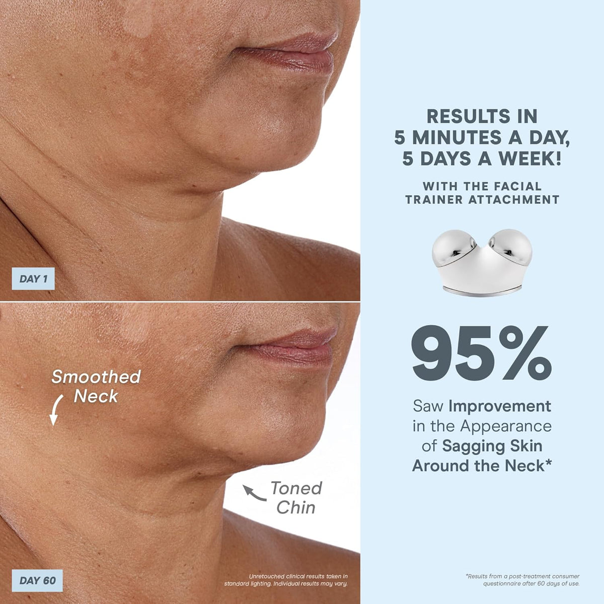 NuFACE TRINITY+ Microcurrent Facial Device + Effective Lip & Eye Attachment - FDA Cleared Skin