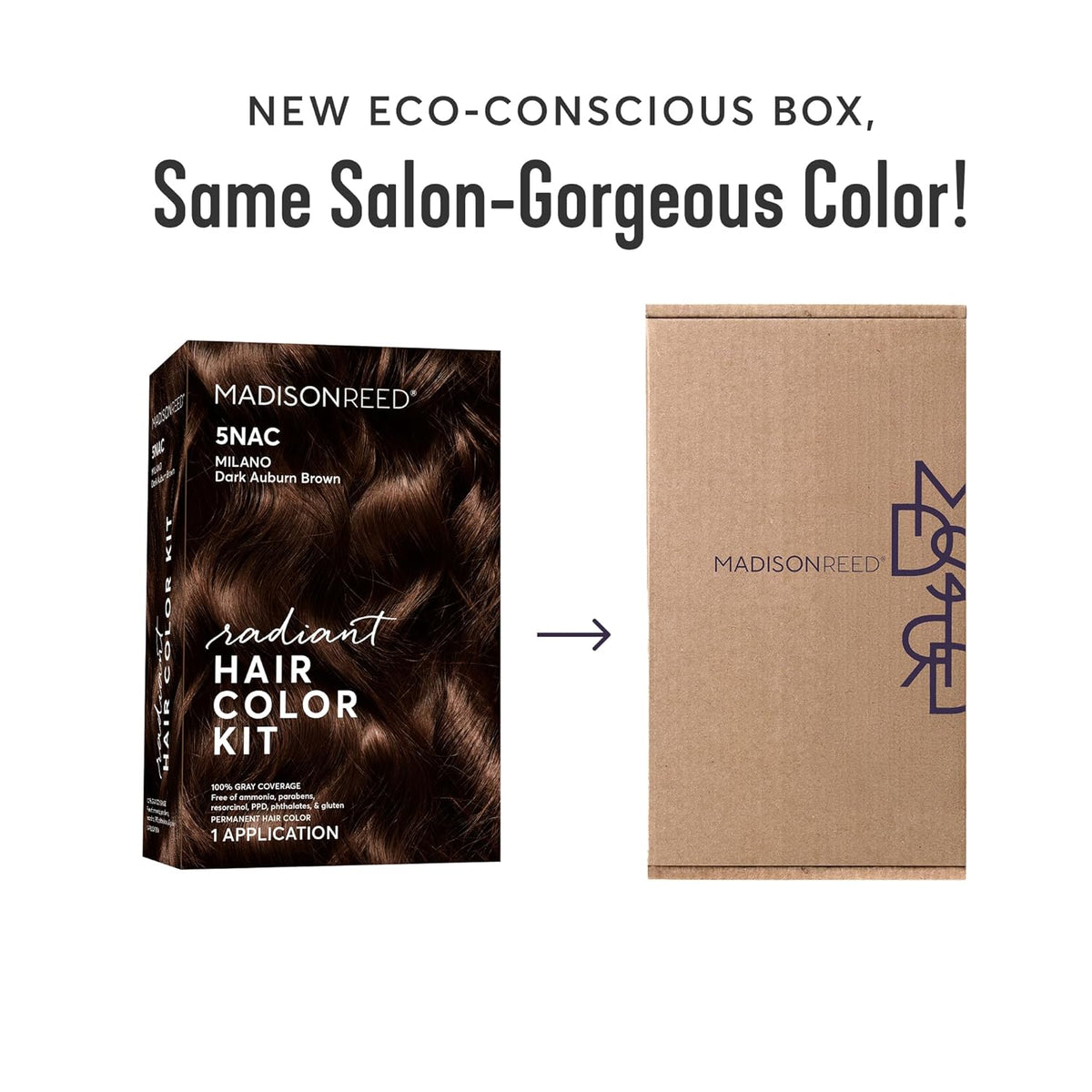 Madison Reed Radiant Hair Color Kit | 5NAC Dark Chocolate Brown with Copper-Auburn Undertones