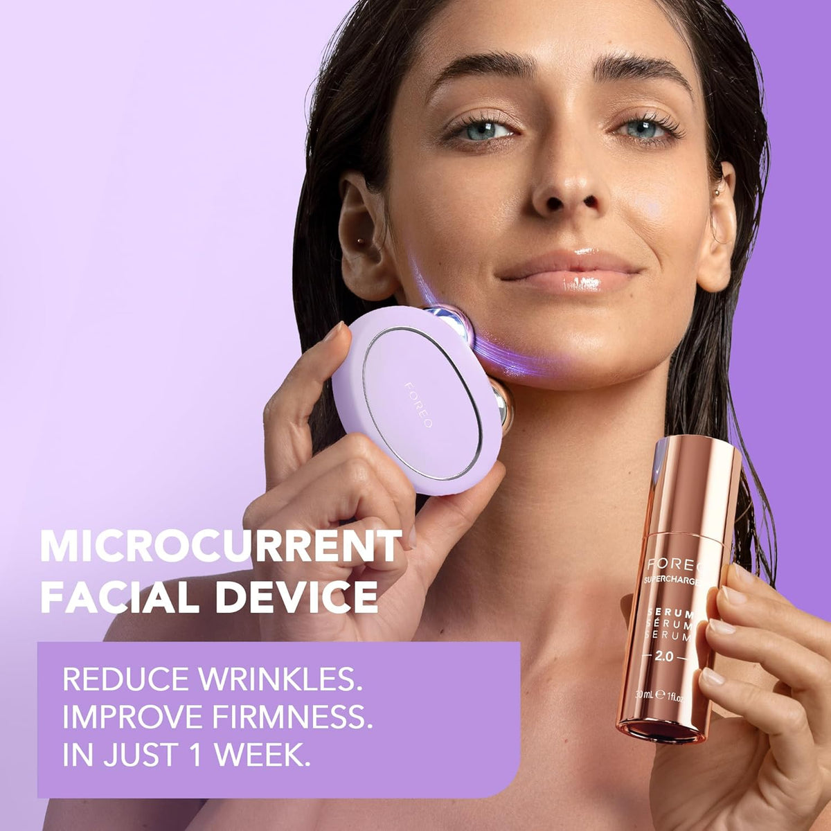 FOREO Bear 2 Advanced Toning Microcurrent Facial Device - Face Sculpting Tool - Firm & Contour