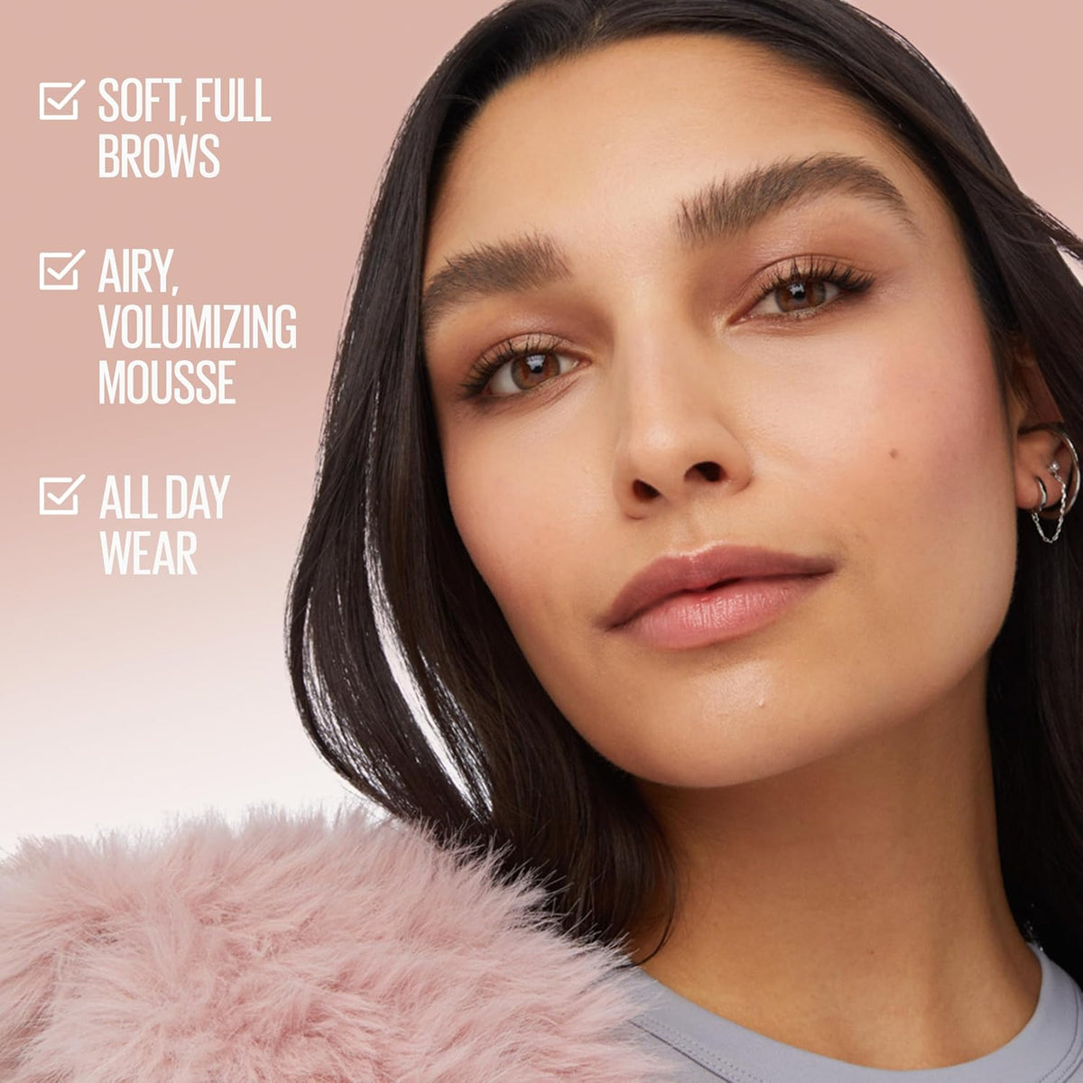 Maybelline Superfluff Volumizing Brow Mousse, All Day Tinted Brow Gel For Soft Full Brows, Soft