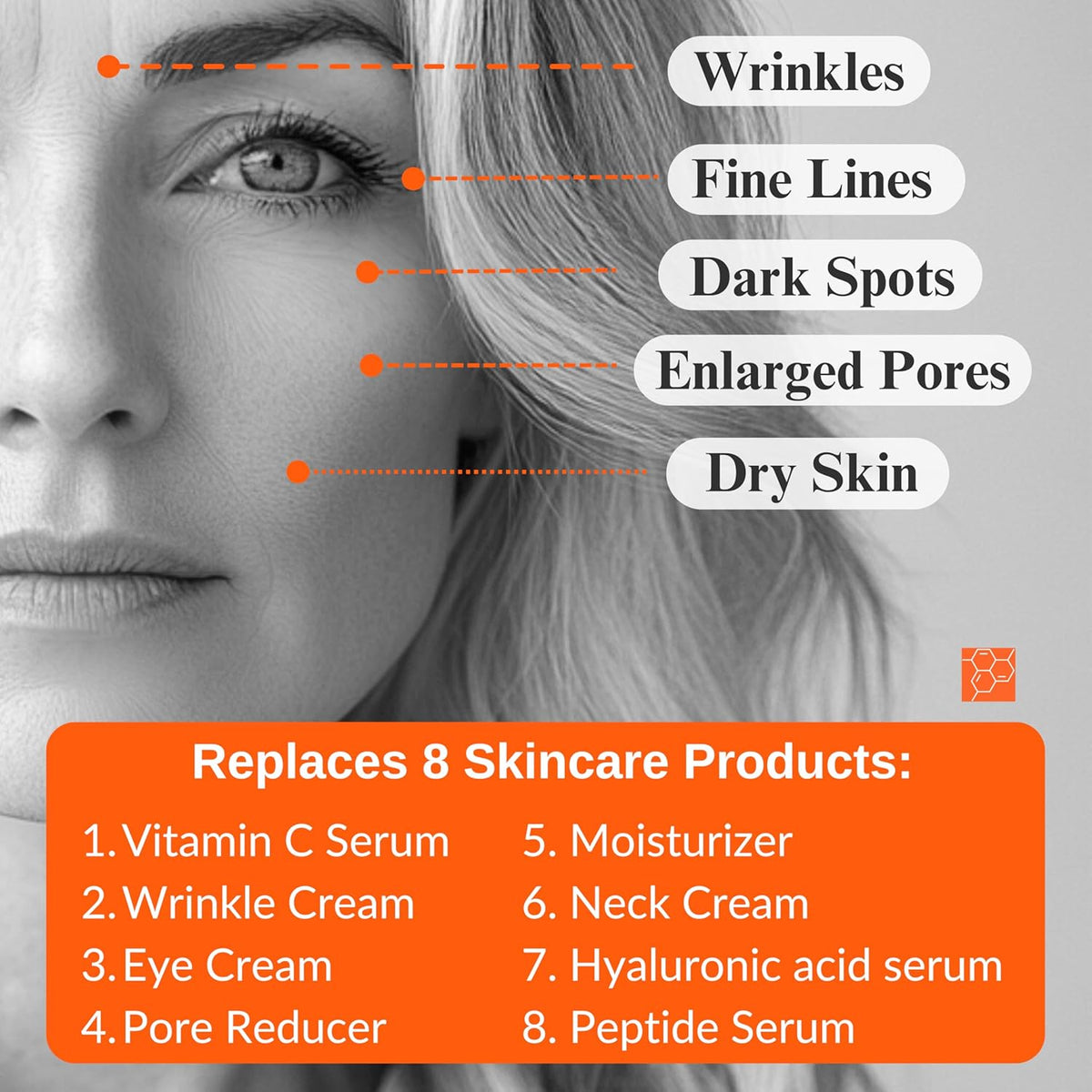 LeVaye Vitamin C Serum, Anti-Aging Face Serum – 15% Vitamin C, Ferulic Acid, Niacinamide