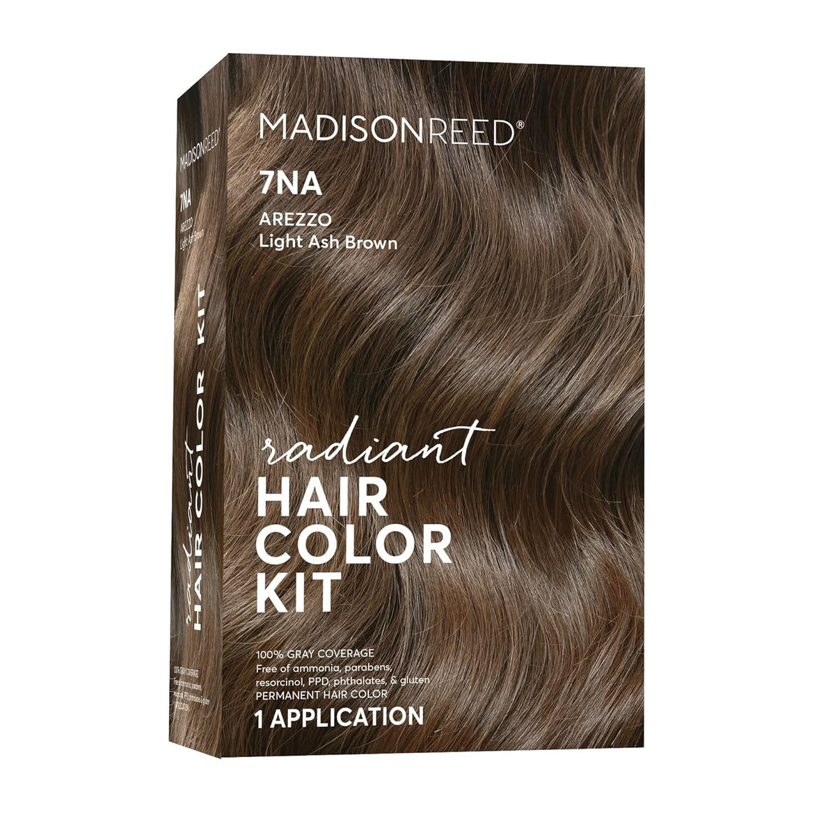 Madison Reed Radiant Hair Color Kit | 7NA Light Ash Brown with Cool Smoky Undertones (Arezzo Brown)