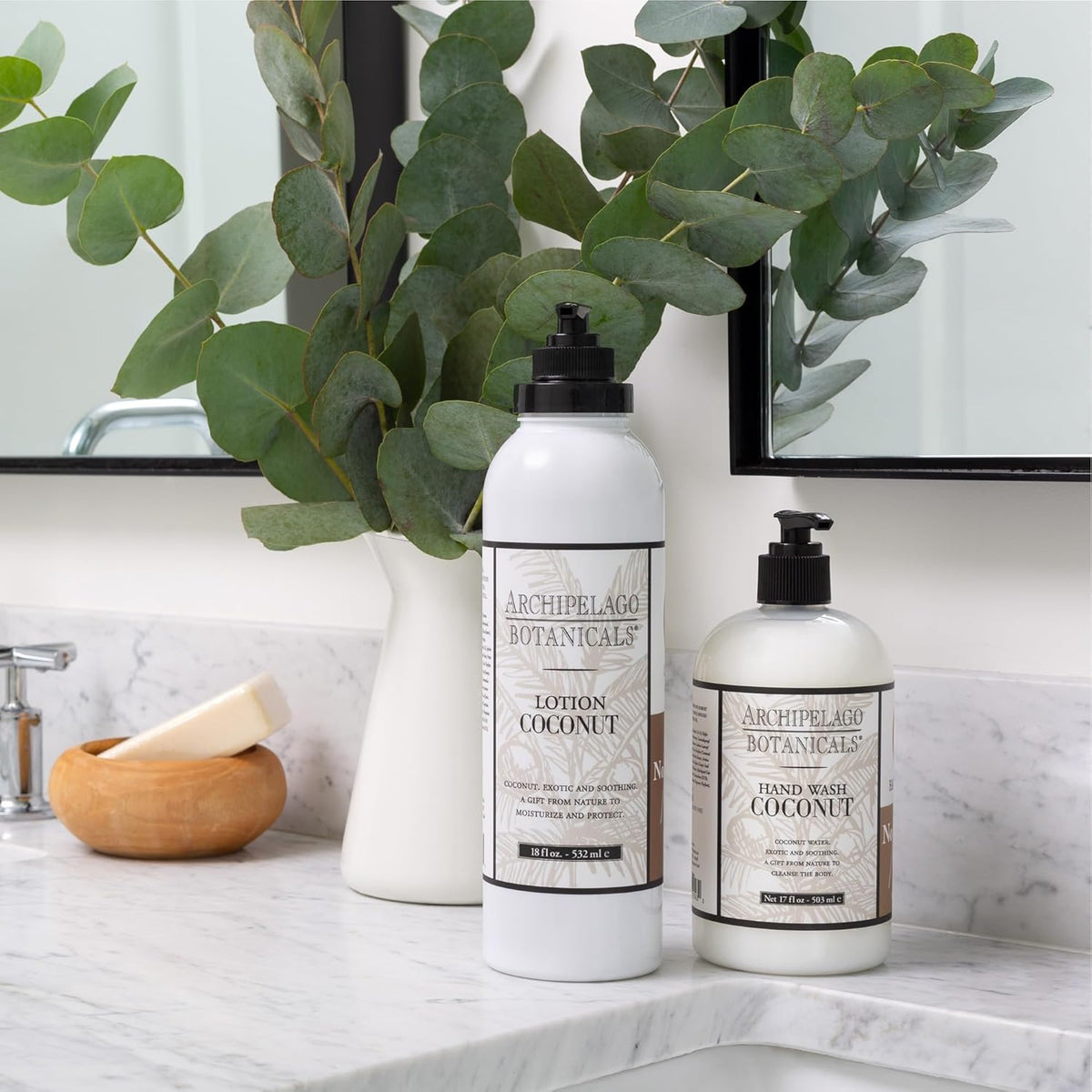 Archipelago Botanicals Coconut Moisturizer, Nourishing Coconut Body Lotion for Hydrated, Vibrant