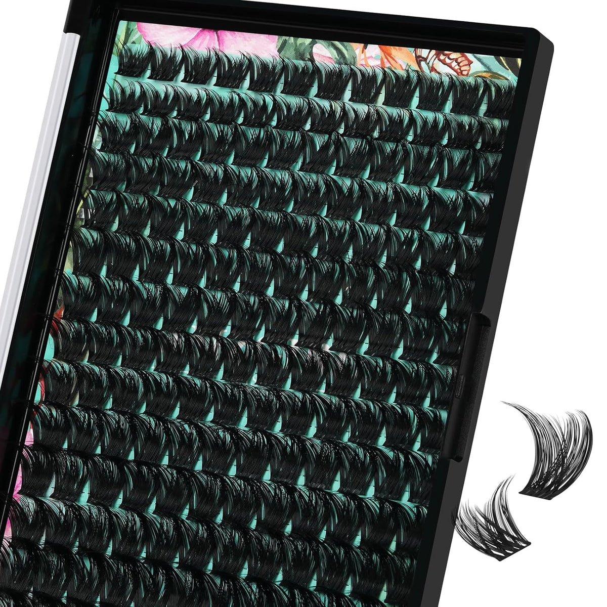 Lash Clusters Wet Look 168Pcs Eyelash Cluster Ultra-Thin Lash Band Eyelashes Extensions Spiky Anime