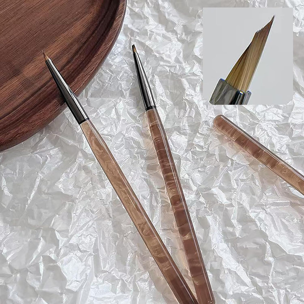 Nail Brush for Drawing Petals and Butterflies, Watercolor Paint Brushes for Oil Painting, Acrylic