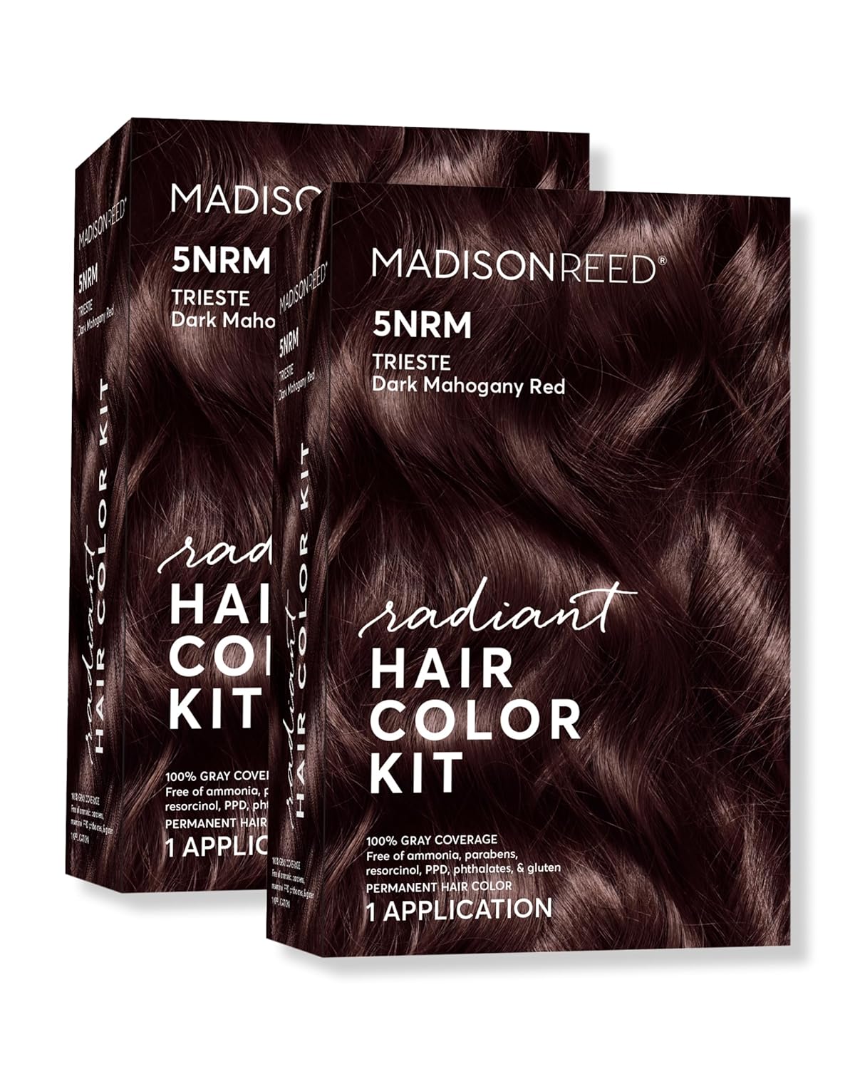 Madison Reed Radiant Hair Color Kit | 5NRM Dark Mahogany Red with Auburn Tones (Trieste Red) for