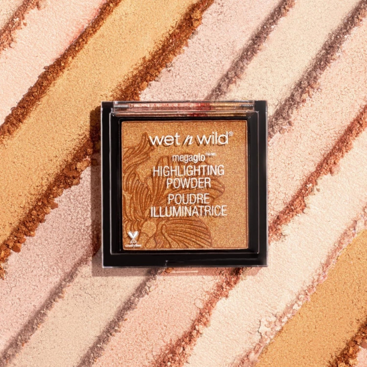 wet n wild MegaGlo Highlighting Powder, Highlighter Makeup, Shimmer Glow, Pink Rose Gold Blossom