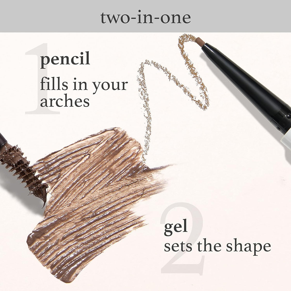 Julep Brow 101 Sculpting Pencil & Tinted Brow Gel Set - Dual-Ended Eyebrow Tool with Brush and