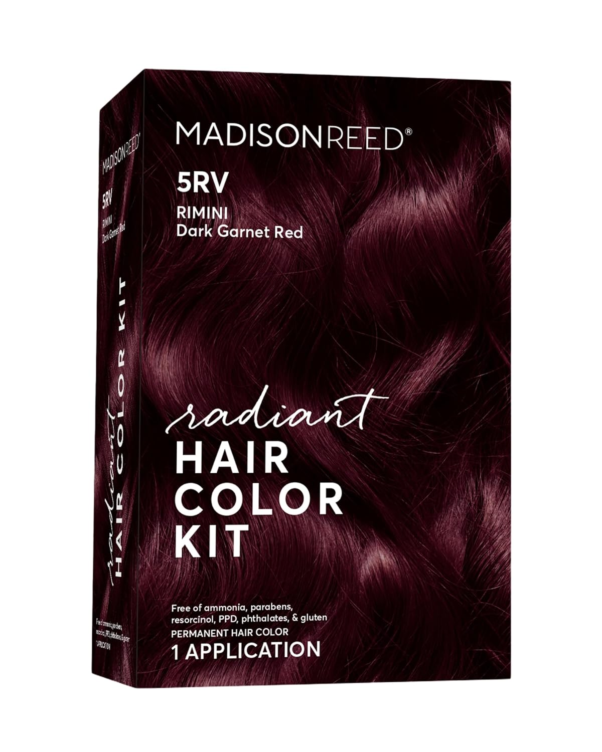 Madison Reed Radiant Hair Color Kit | 5RV Dark Garnet Red with Vibrant Red Violet Tones (Rimini