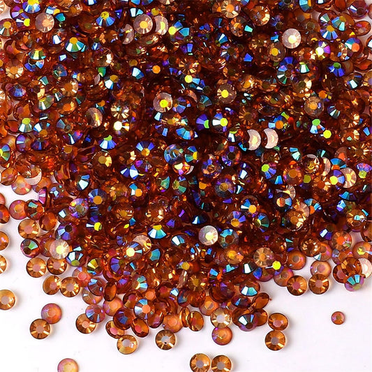1000 Pieces SS20 5mm Flatback Rhinestones AB Clear Round Gems Crystals for Nail Art DIY Crafts