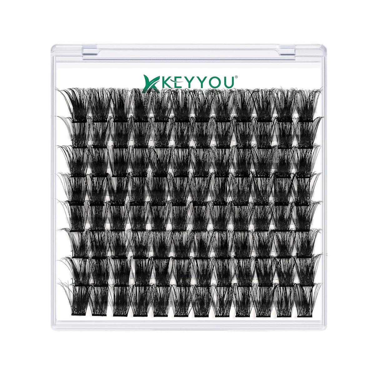 Lash Clusters,96 Pcs Cluster Lashes D Curl 18mm DIY Lash Extensions Eyelash Clusters,KEYYOU Volume