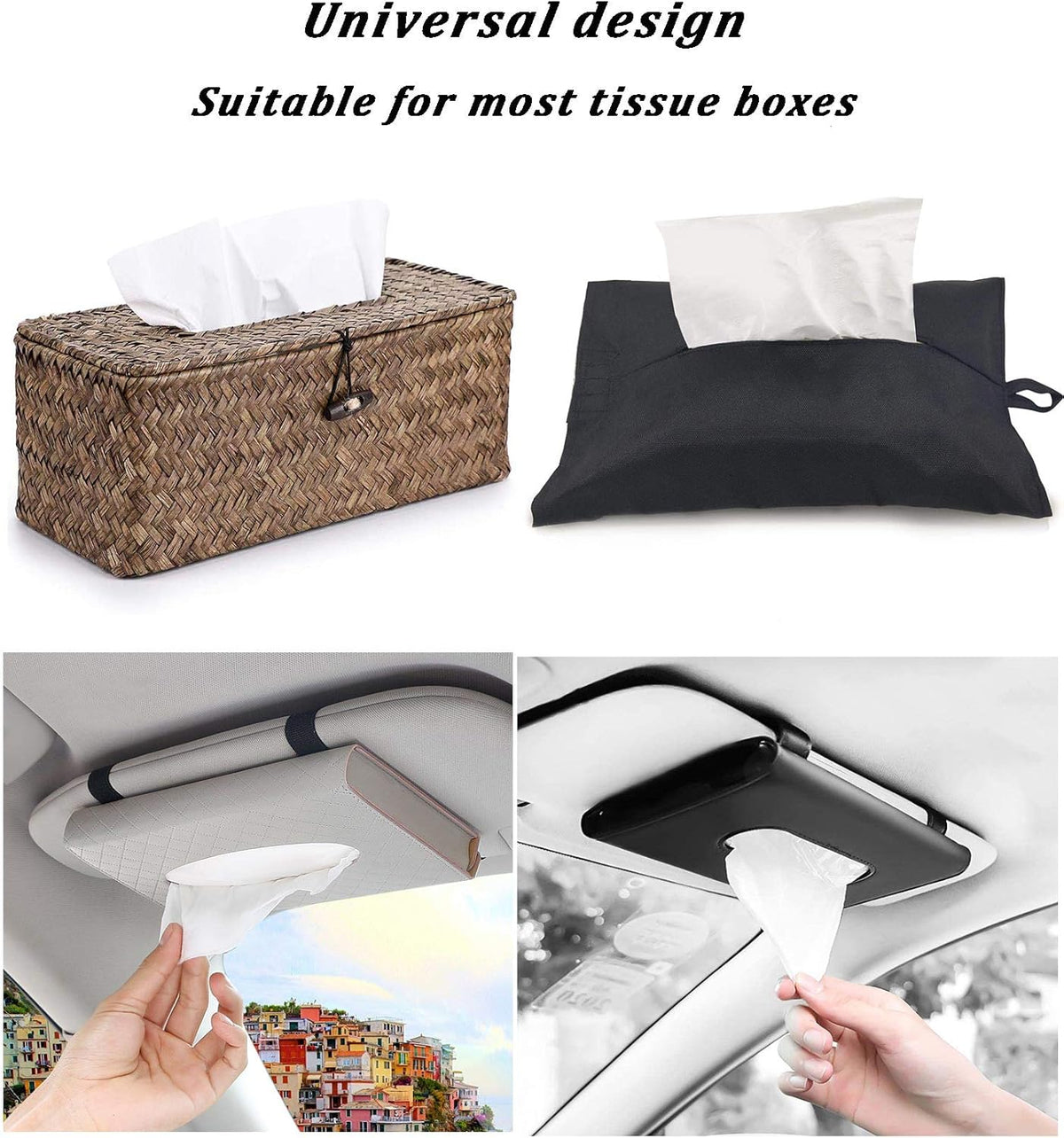 Carstuus Car Tissue Refill, Disposable Facial Tissues, Disposable Face Towel, Facial Tissues Travel