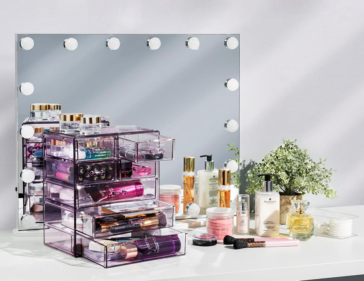 Sorbus Acrylic Makeup Organizer - Organization and Storage Case for Cosmetics Make Up & Jewelry