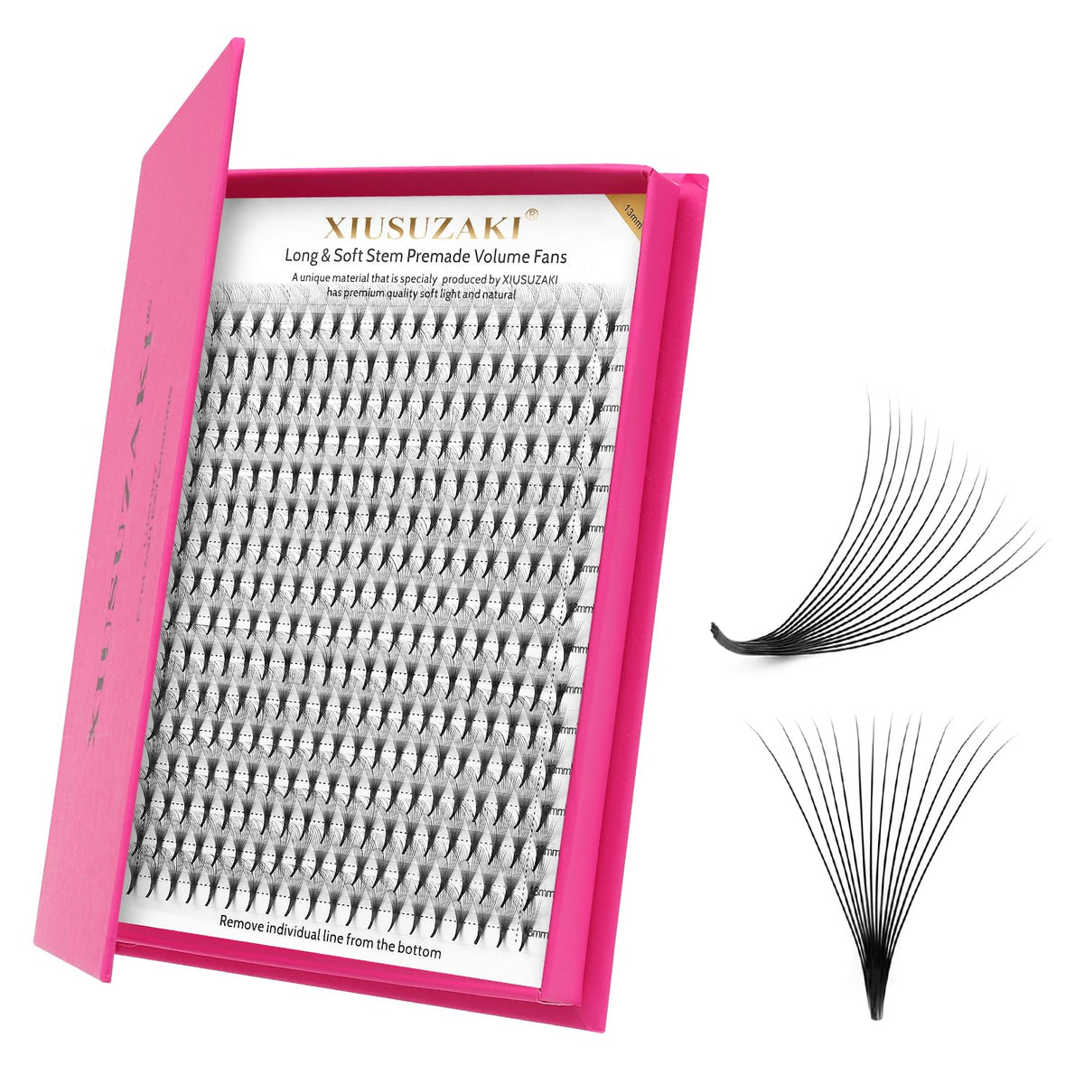 Premade Fans Eyelash Extensions 14D Volume Lash Extensions 0.07 Thickness Eyelash Extension D Curl