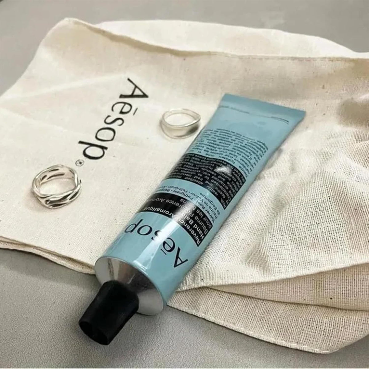Aesop Reverence Aromatique Travel Size Hand Balm | Lotion that Gently Exfoliates Dry Hands +