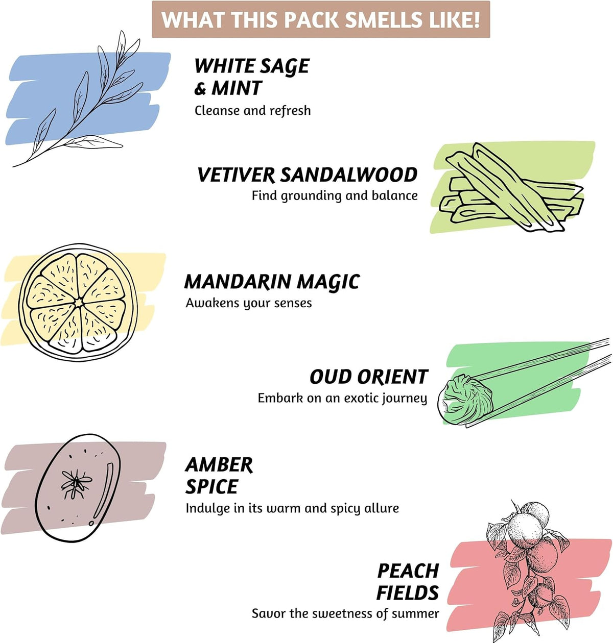 Folkulture Incense Sticks | Set of 6 (120 Non Toxic Insence-Sticks) with 45 Mins Burn Time | White
