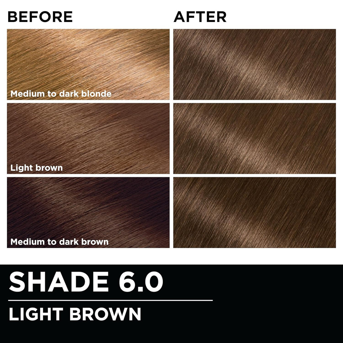 Garnier Hair Color Olia Ammonia-Free Brilliant Color Oil-Rich Permanent Hair Dye, 6.0 Light Brown