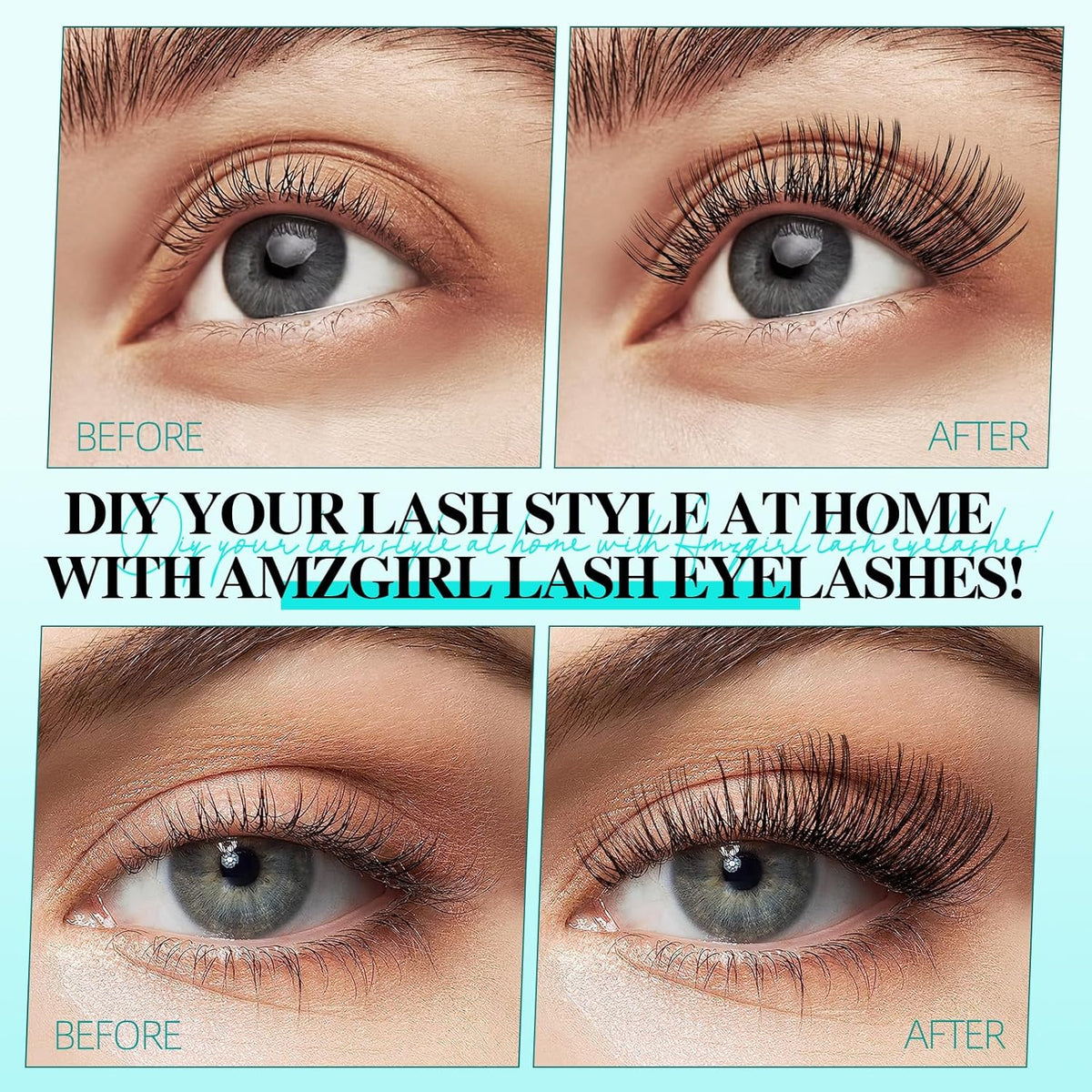 Lash Clusters Wispy 144PCS Eyelash Extension Cluster Lashes Individual Lashes DIY Lash Extension