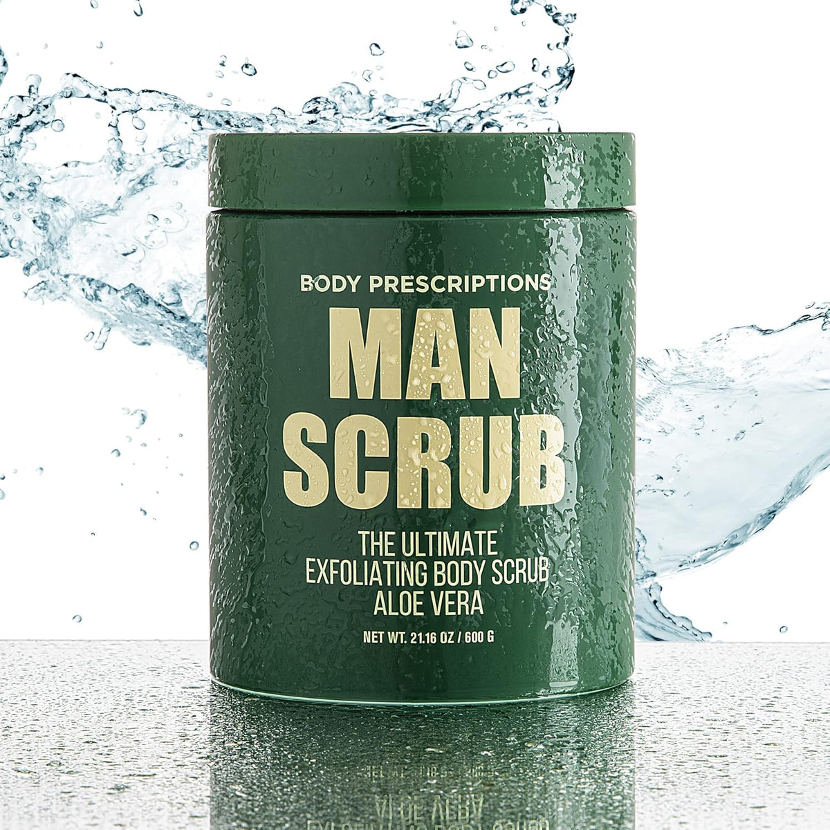 Body Prescriptions Men’s Exfoliating Body Scrub – Ultimate Skin Cleansing Wash in Jar with